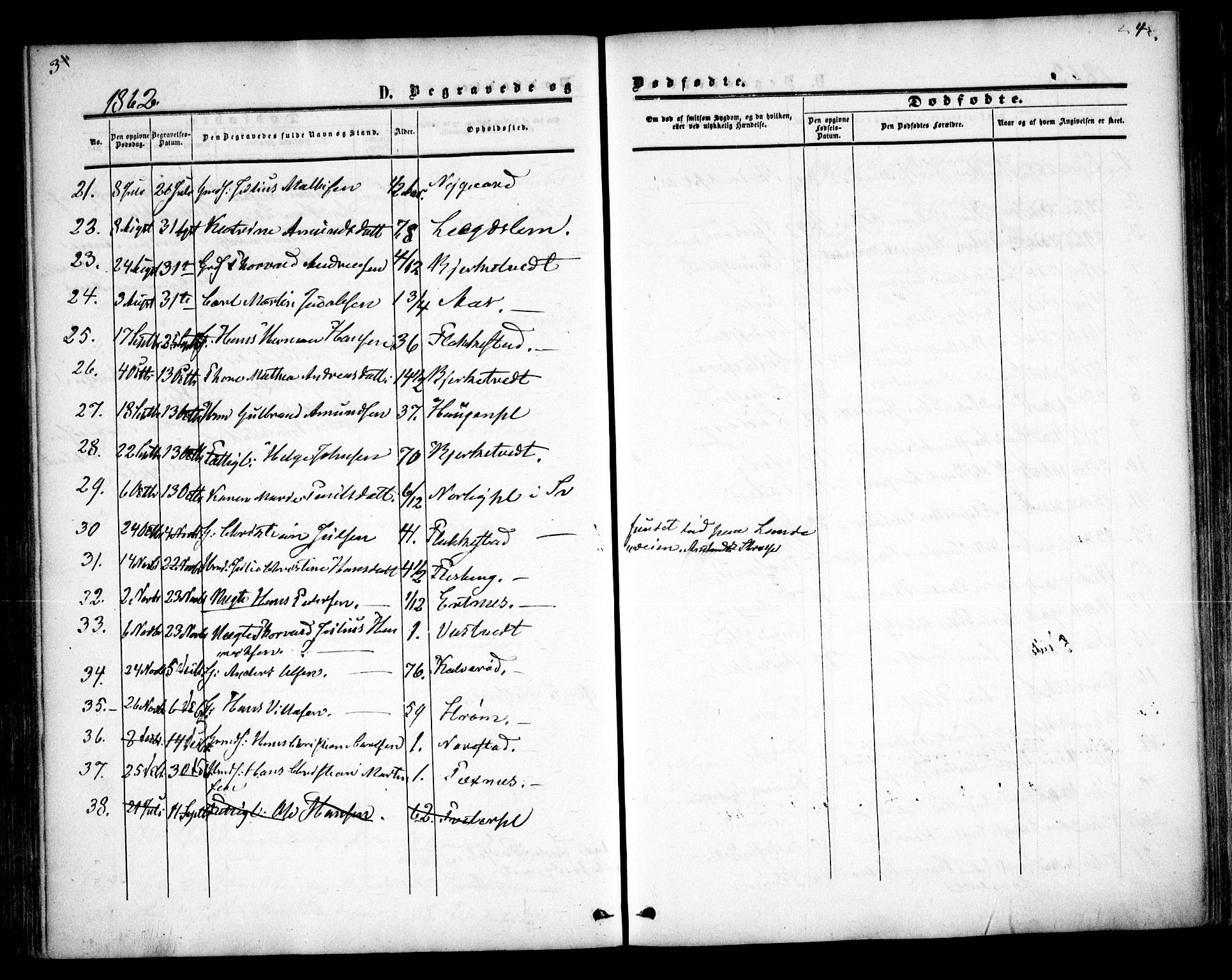 Våler prestekontor Kirkebøker, AV/SAO-A-11083/F/Fa/L0008: Parish register (official) no. I 8, 1862-1876, p. 3-4