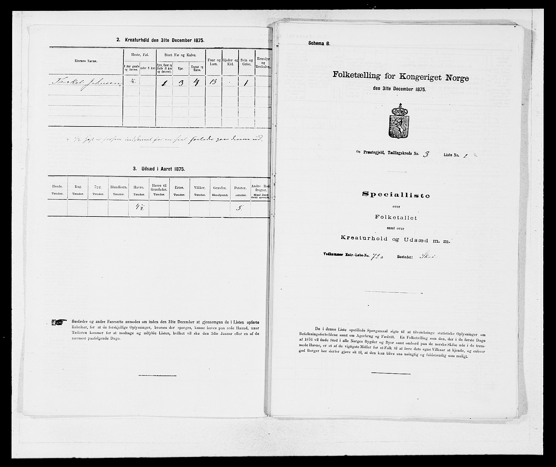 SAB, 1875 census for 1243P Os, 1875, p. 269