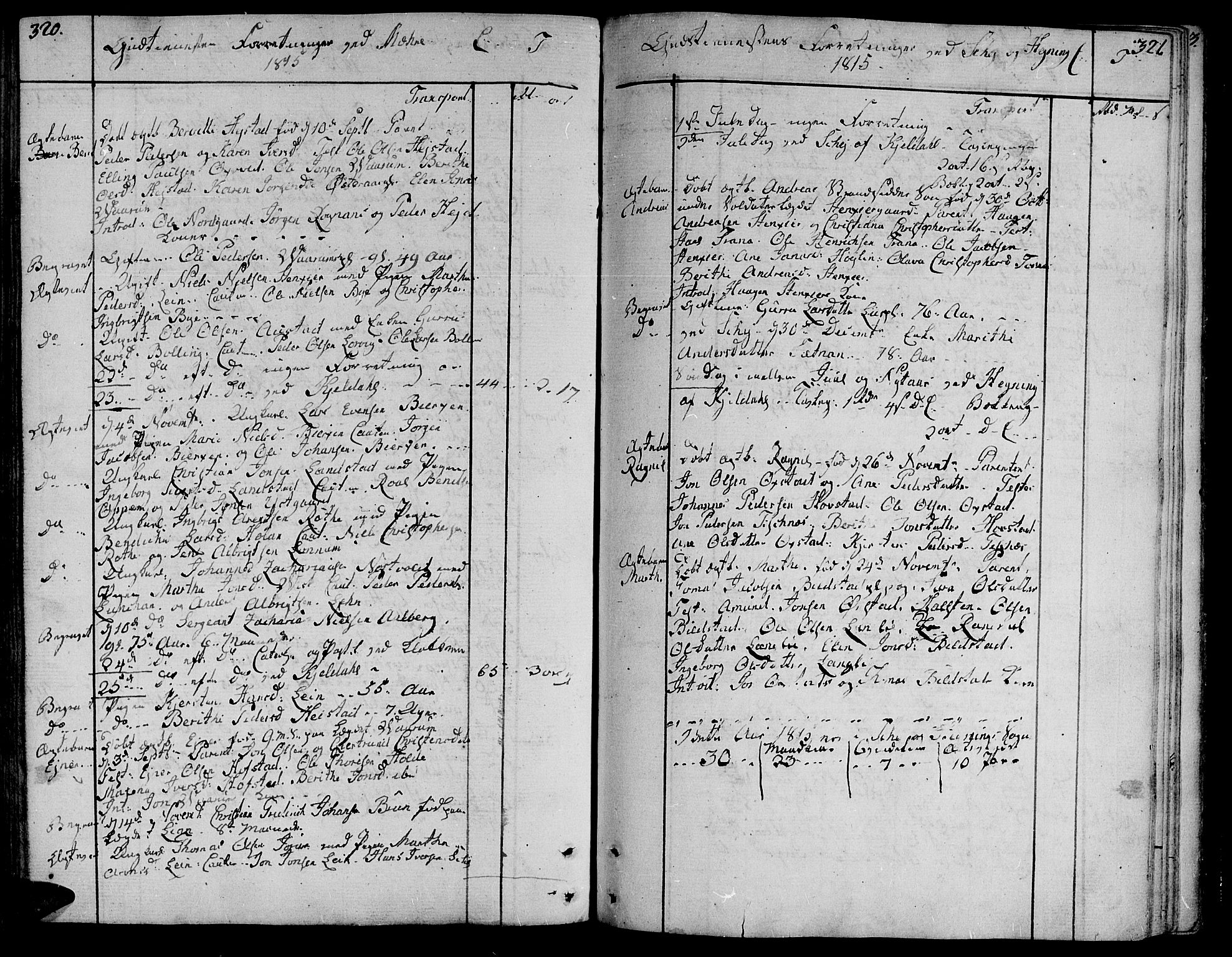 Ministerialprotokoller, klokkerbøker og fødselsregistre - Nord-Trøndelag, SAT/A-1458/735/L0332: Parish register (official) no. 735A03, 1795-1816, p. 320-321
