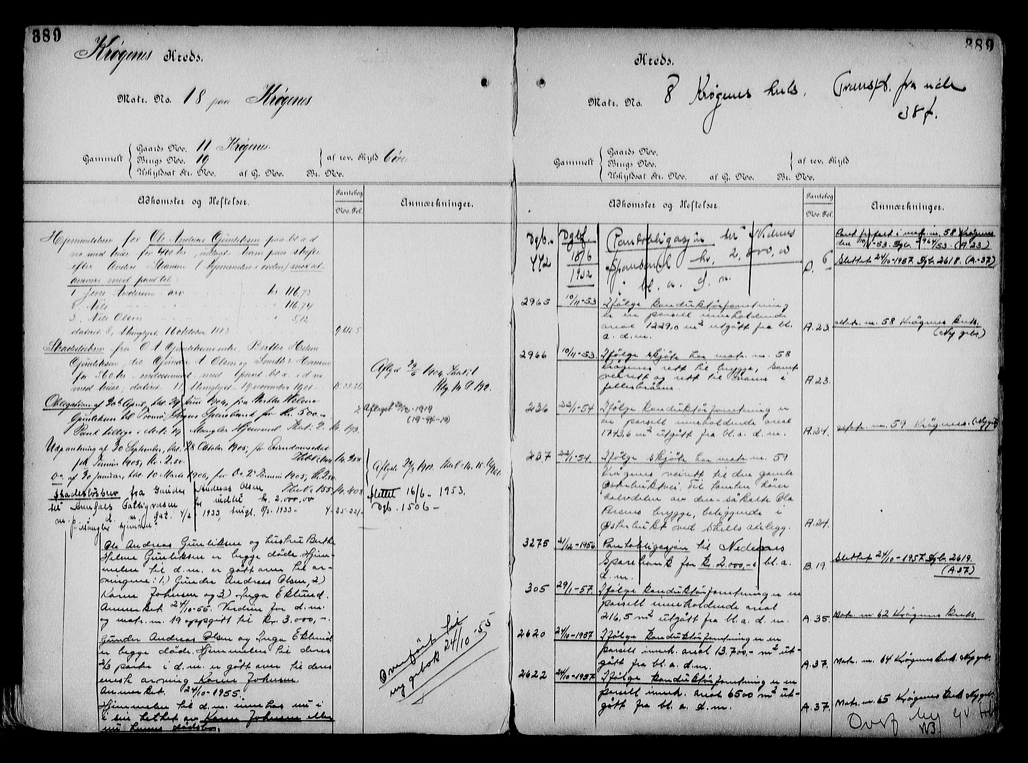 Arendal byfogd, AV/SAK-1222-0001/G/Ga/L0015: Mortgage register no. 13, 1860-1960, p. 389