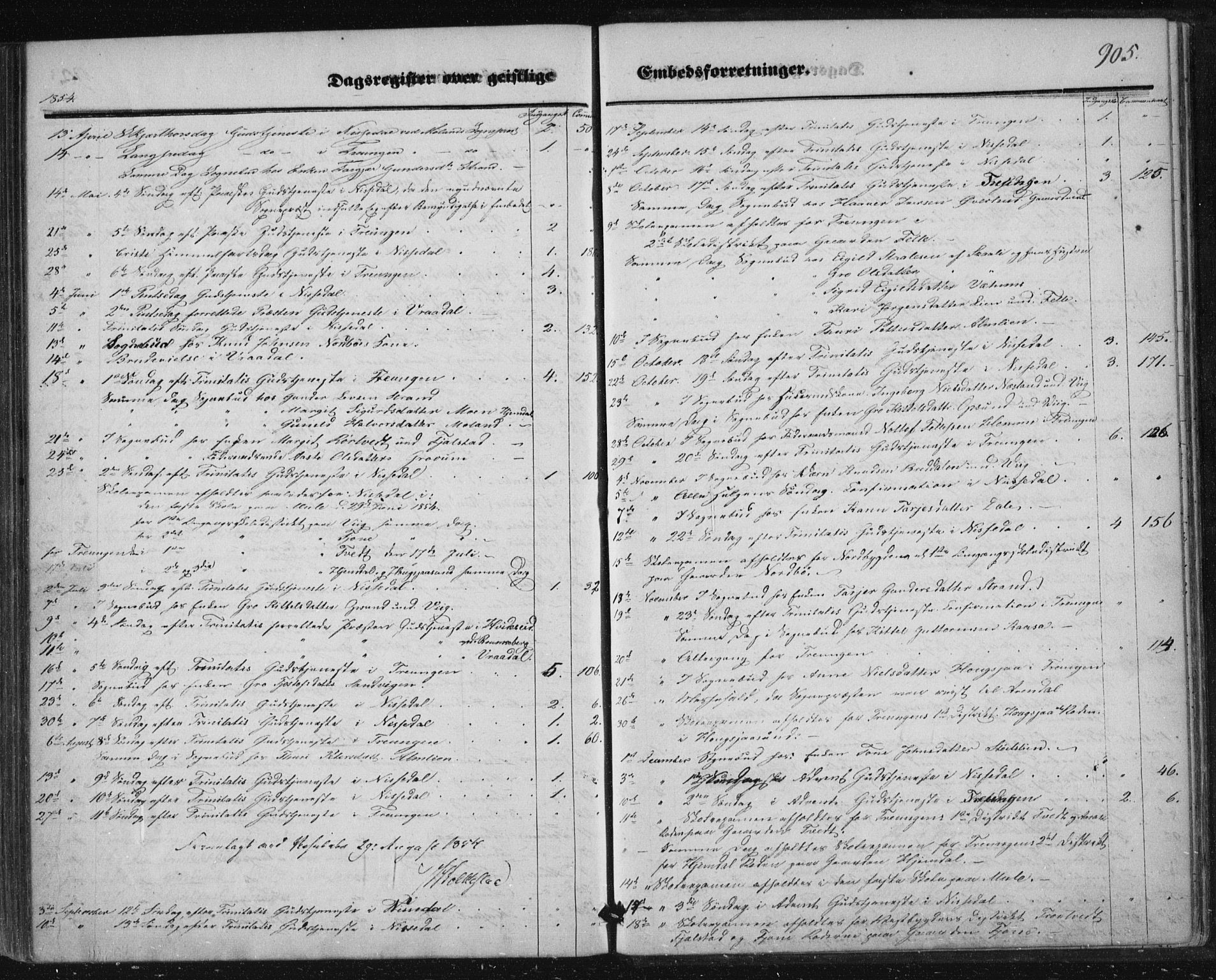 Nissedal kirkebøker, SAKO/A-288/F/Fa/L0003: Parish register (official) no. I 3, 1846-1870, p. 904-905