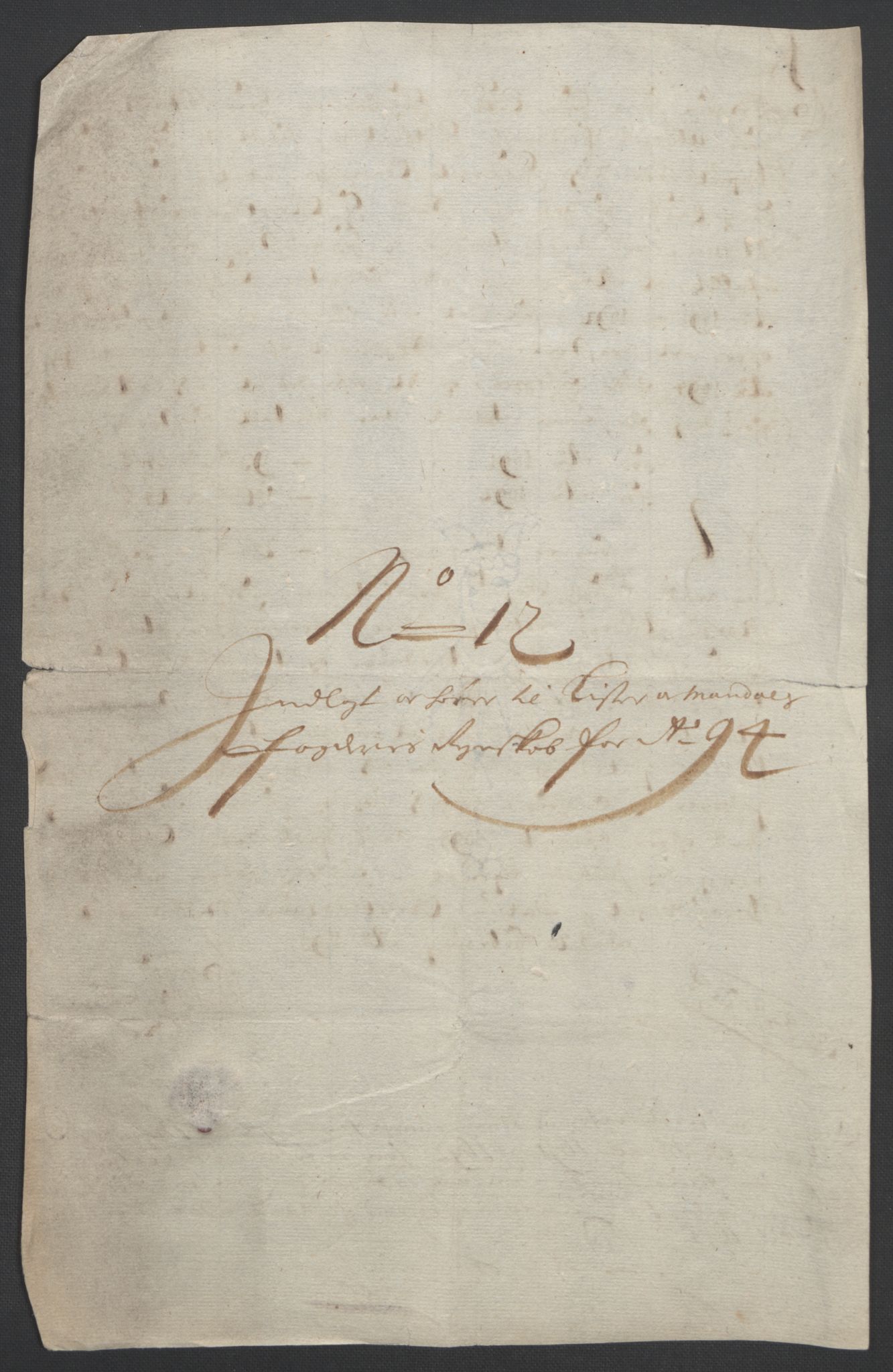 Rentekammeret inntil 1814, Reviderte regnskaper, Fogderegnskap, AV/RA-EA-4092/R43/L2545: Fogderegnskap Lista og Mandal, 1694-1695, p. 196