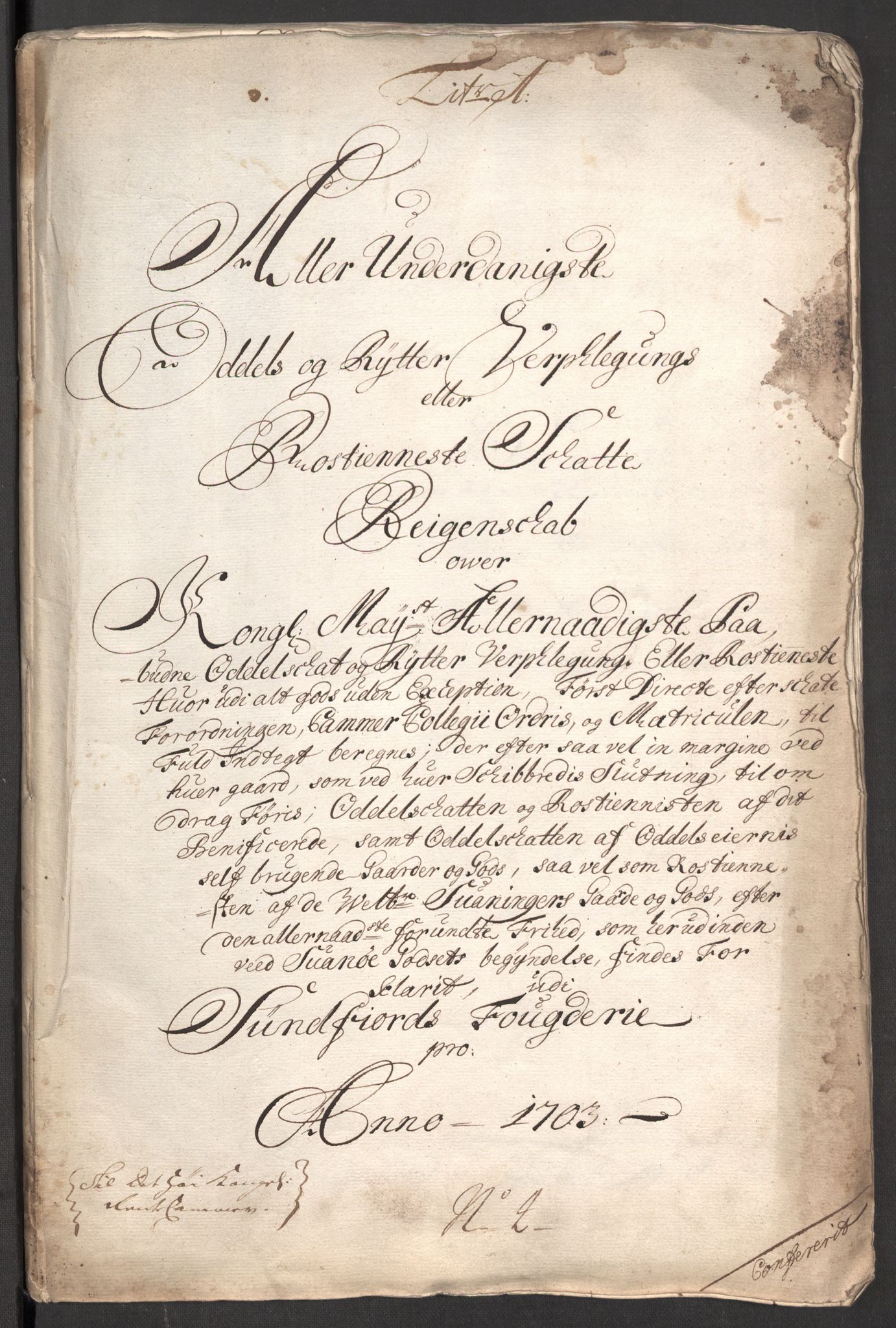 Rentekammeret inntil 1814, Reviderte regnskaper, Fogderegnskap, RA/EA-4092/R53/L3427: Fogderegnskap Sunn- og Nordfjord, 1703, p. 24
