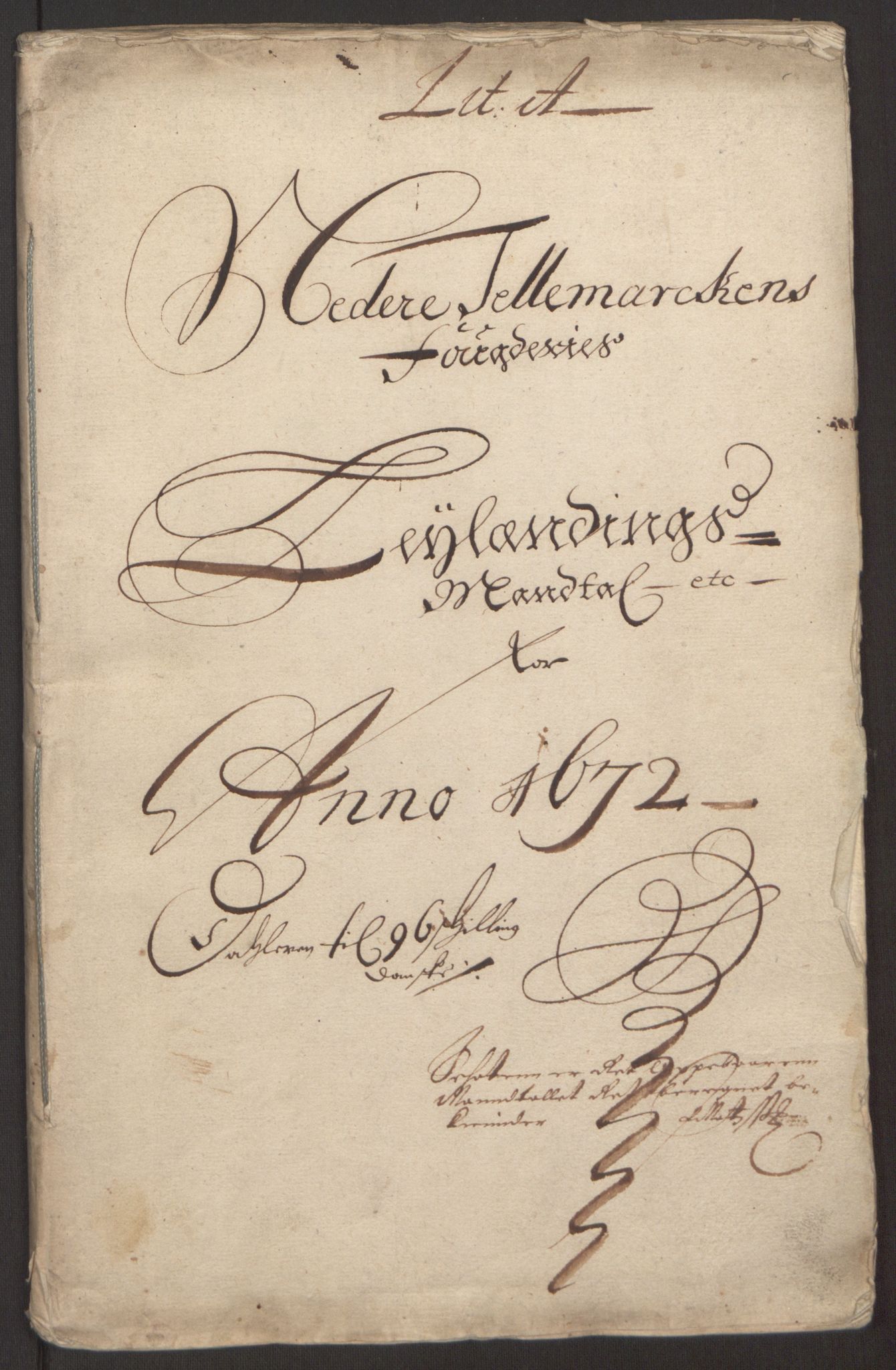 Rentekammeret inntil 1814, Reviderte regnskaper, Fogderegnskap, RA/EA-4092/R35/L2060: Fogderegnskap Øvre og Nedre Telemark, 1671-1672, p. 227