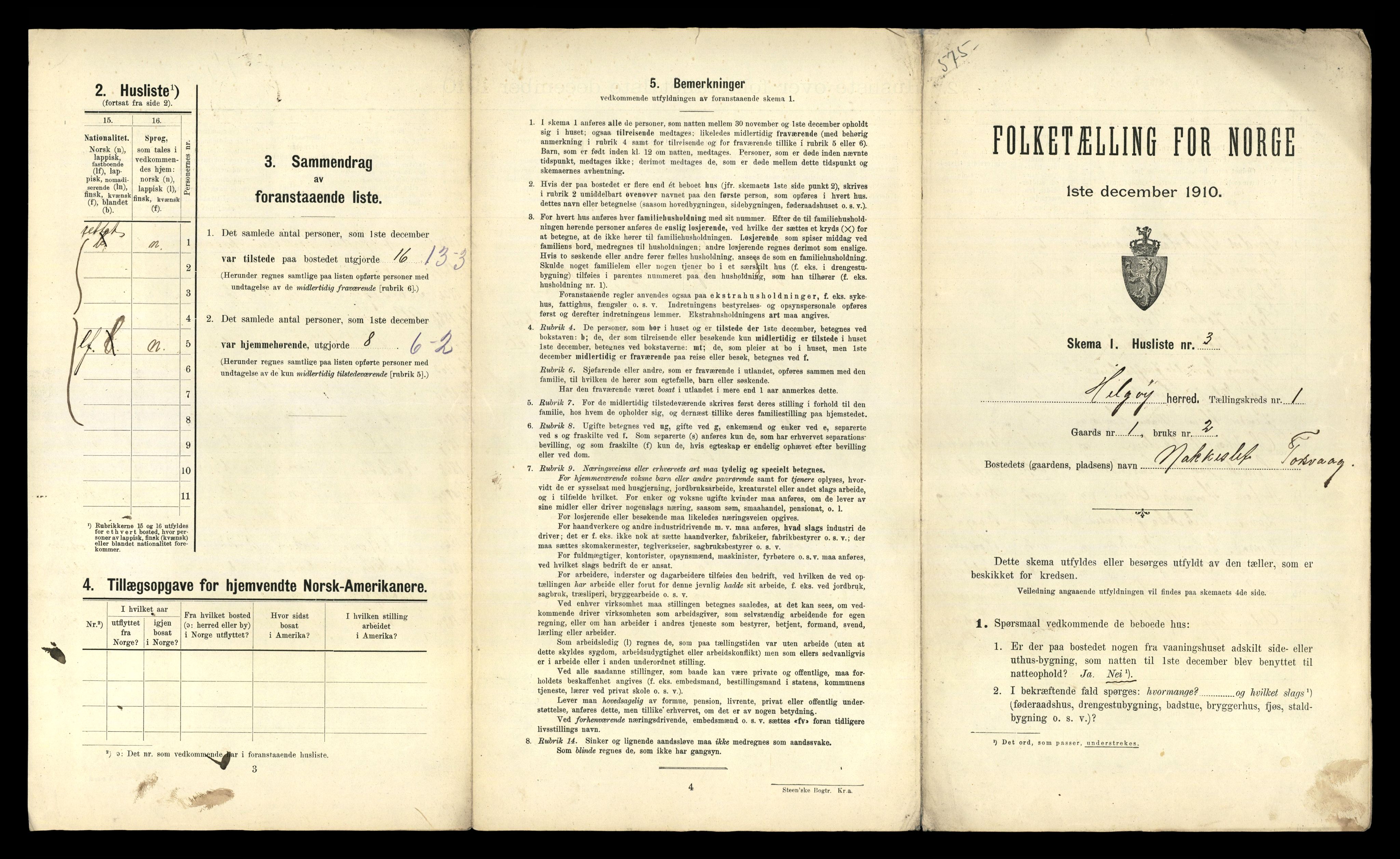 RA, 1910 census for Helgøy, 1910, p. 30