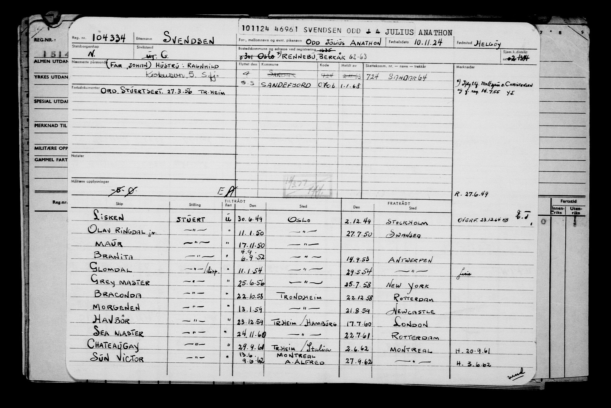 Direktoratet for sjømenn, AV/RA-S-3545/G/Gb/L0238: Hovedkort, 1924, p. 17