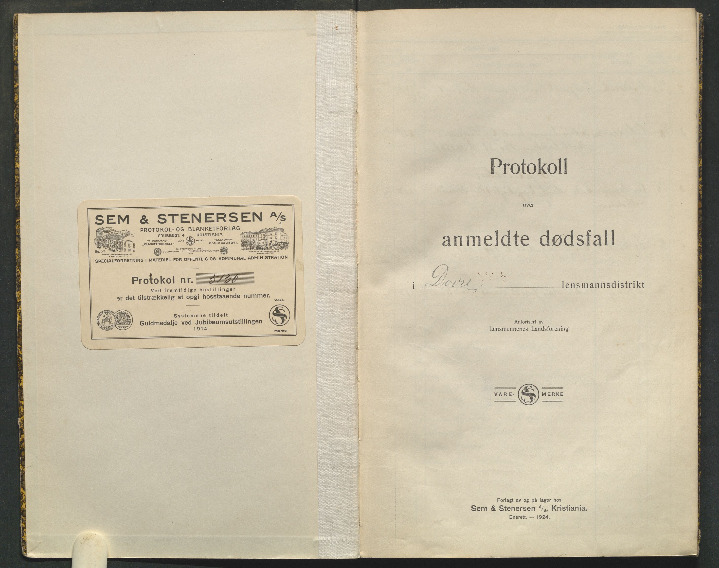 Lesja og Dovre lensmannskontor, SAH/PGL-004/H/Ha/L0001/0005: Dødsfallsprotokoller / Dødsfallsprotokoll for Dovre, 1925-1935