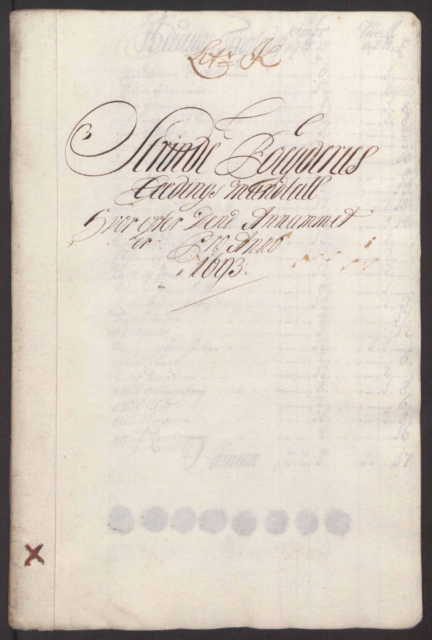 Rentekammeret inntil 1814, Reviderte regnskaper, Fogderegnskap, RA/EA-4092/R61/L4104: Fogderegnskap Strinda og Selbu, 1693-1694, p. 110