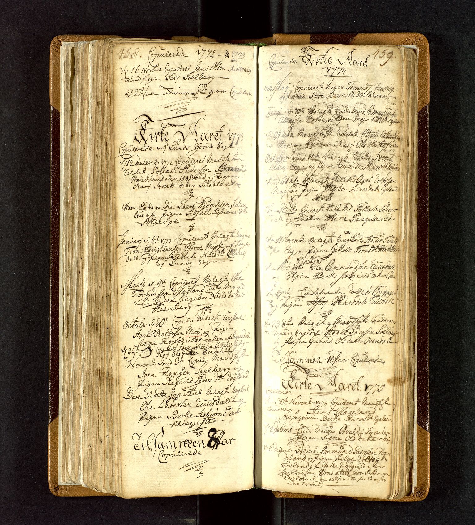 Lund sokneprestkontor, SAST/A-101809/S06/L0003: Parish register (official) no. A 3, 1761-1801, p. 458-459