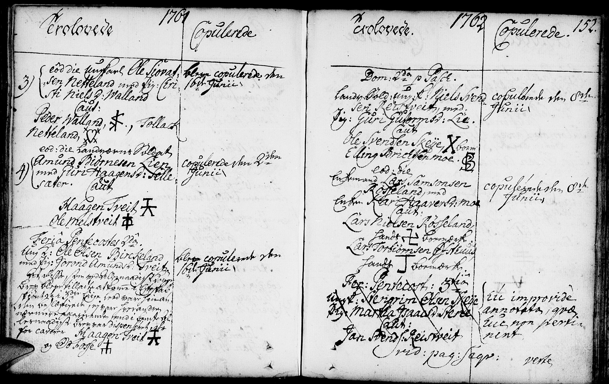 Kvam sokneprestembete, SAB/A-76201/H/Haa: Parish register (official) no. A 3, 1743-1795, p. 152