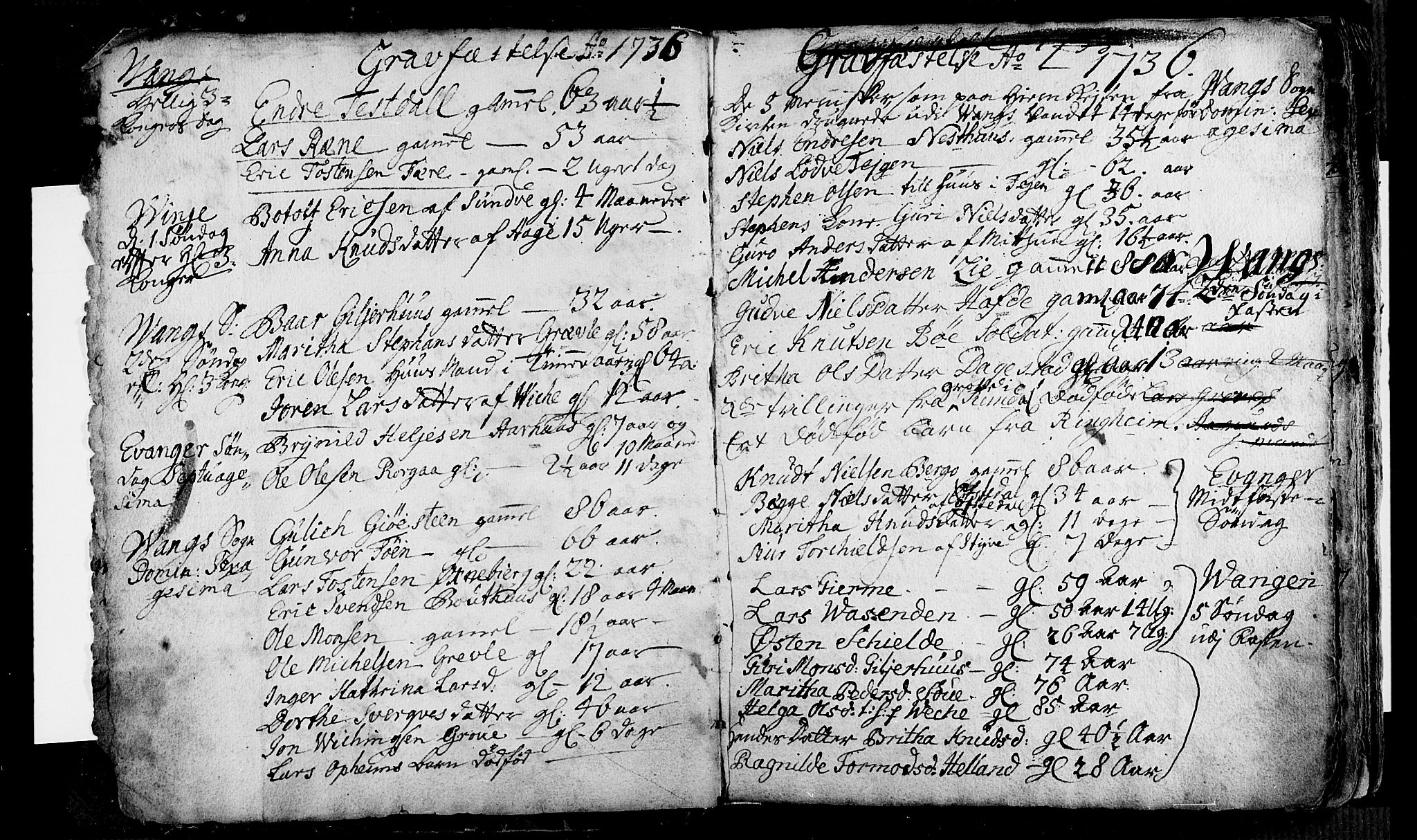 Voss sokneprestembete, AV/SAB-A-79001/H/Haa: Parish register (official) no. A 5, 1736-1743, p. 3