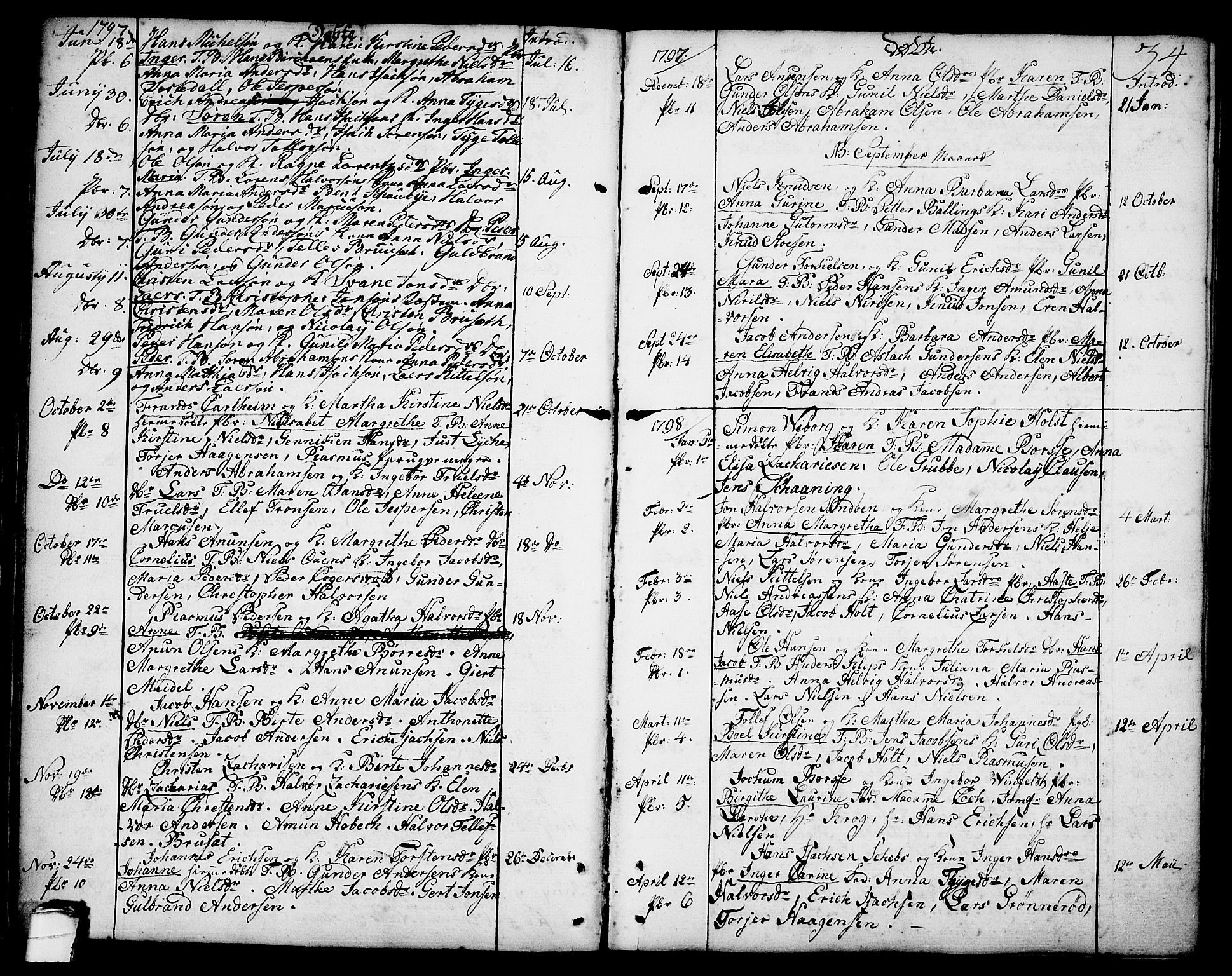 Brevik kirkebøker, AV/SAKO-A-255/F/Fa/L0003: Parish register (official) no. 3, 1764-1814, p. 34