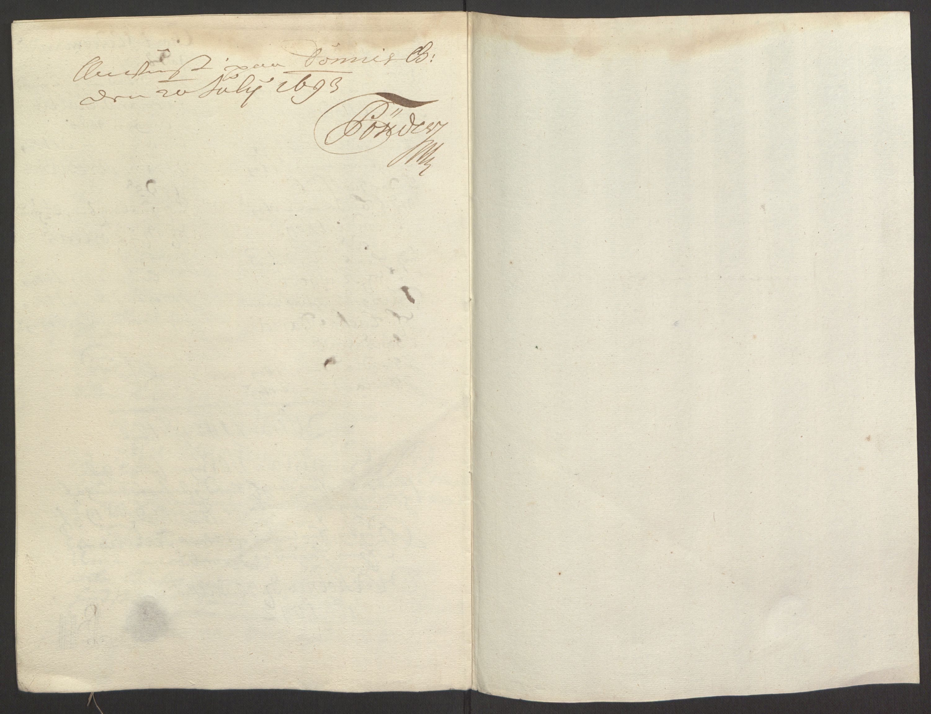 Rentekammeret inntil 1814, Reviderte regnskaper, Fogderegnskap, RA/EA-4092/R67/L4675: Fogderegnskap Vesterålen, Andenes og Lofoten, 1691-1693, p. 148
