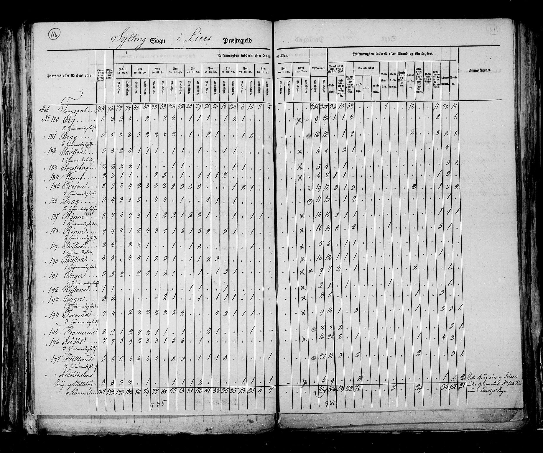 RA, Census 1825, vol. 7: Buskerud amt, 1825, p. 116