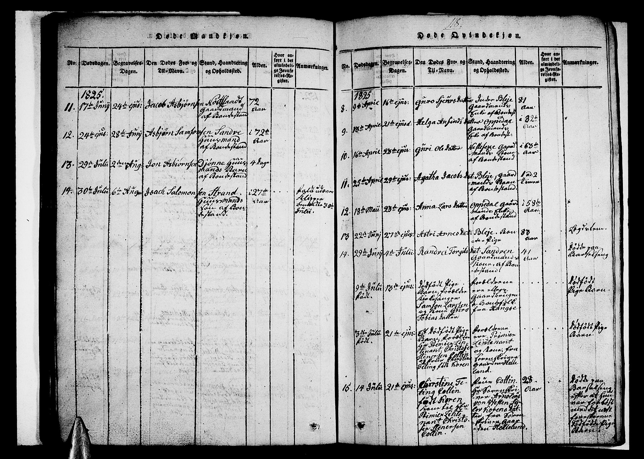 Ullensvang sokneprestembete, AV/SAB-A-78701/H/Hab: Parish register (copy) no. A 3, 1817-1825, p. 118