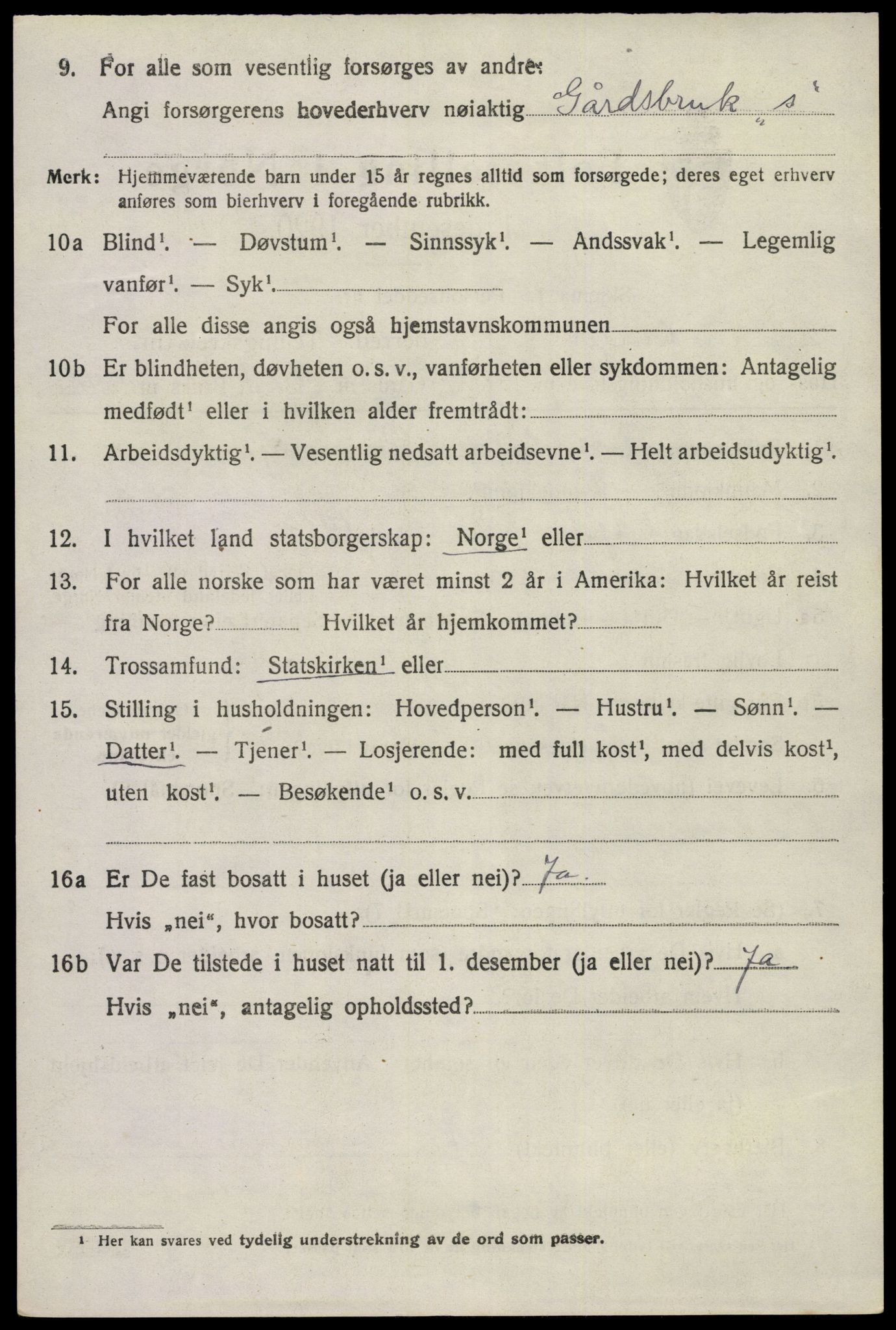 SAKO, 1920 census for Eidanger, 1920, p. 3395