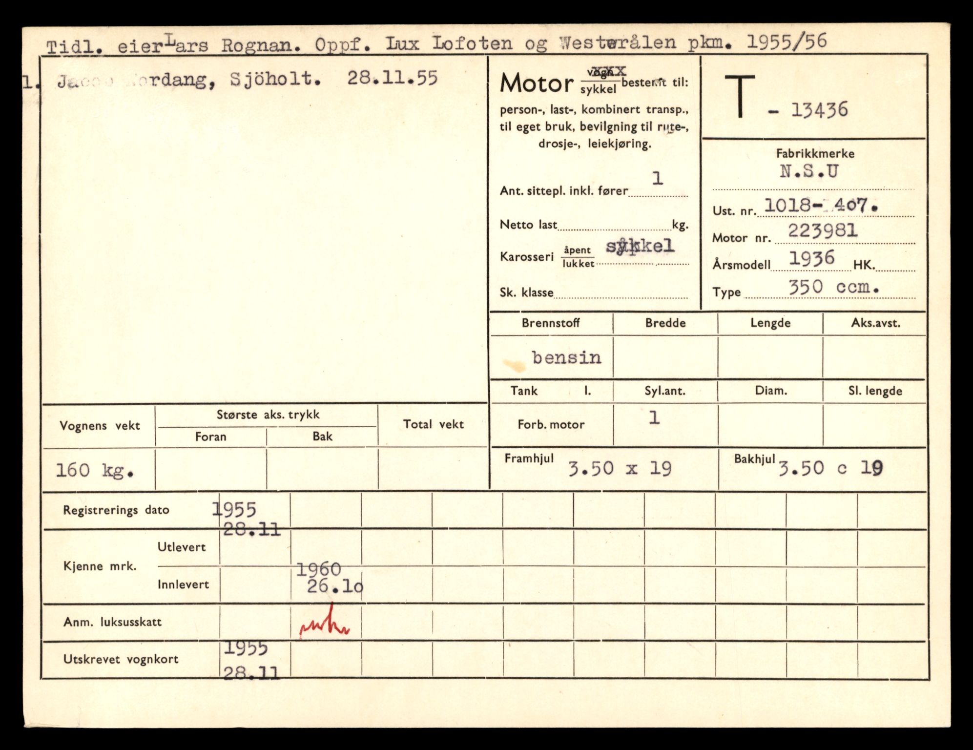 Møre og Romsdal vegkontor - Ålesund trafikkstasjon, AV/SAT-A-4099/F/Fe/L0039: Registreringskort for kjøretøy T 13361 - T 13530, 1927-1998, p. 1265