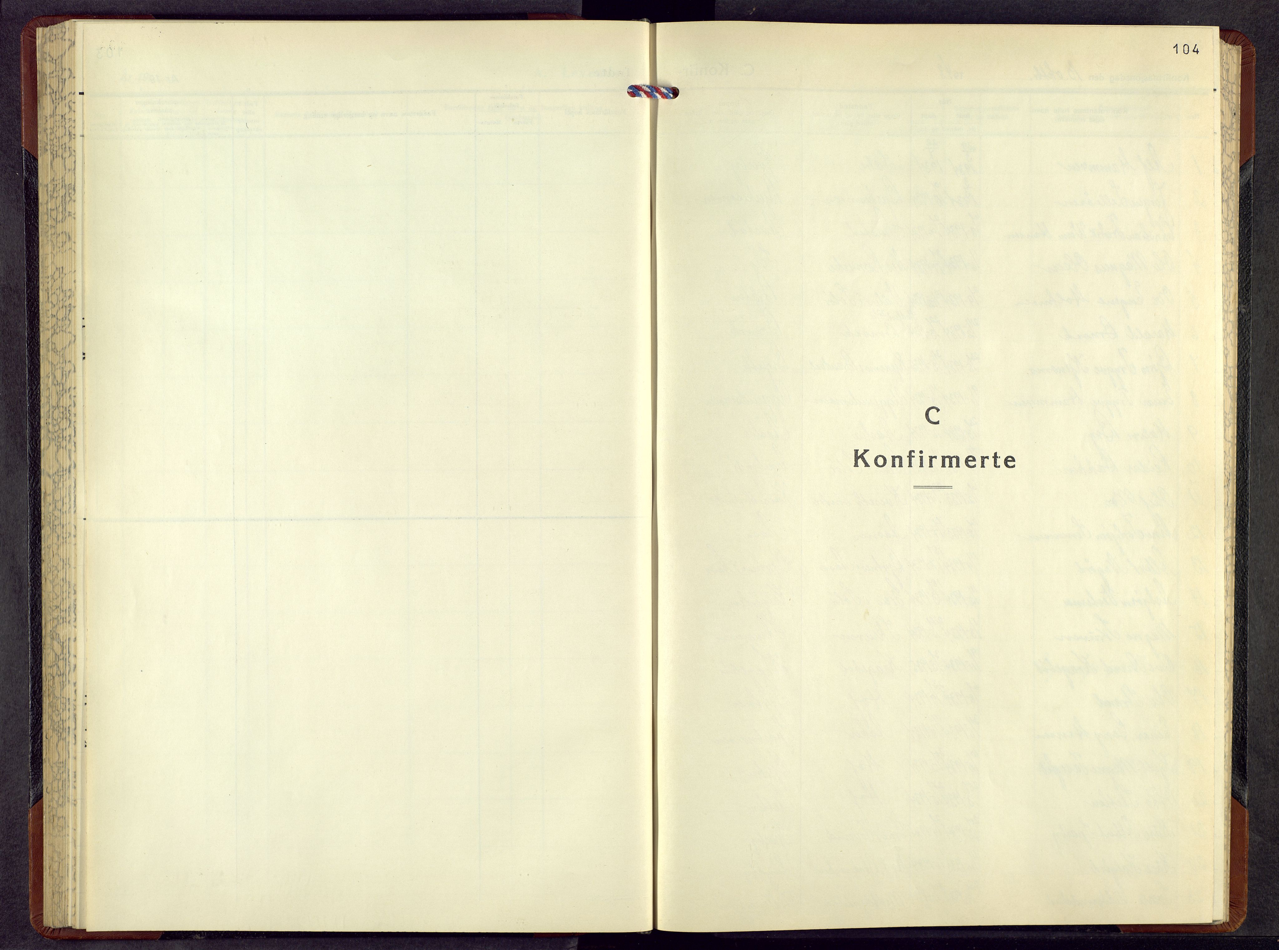 Hof prestekontor, AV/SAH-PREST-038/H/Ha/Hab/L0004: Parish register (copy) no. 4, 1948-1967, p. 104