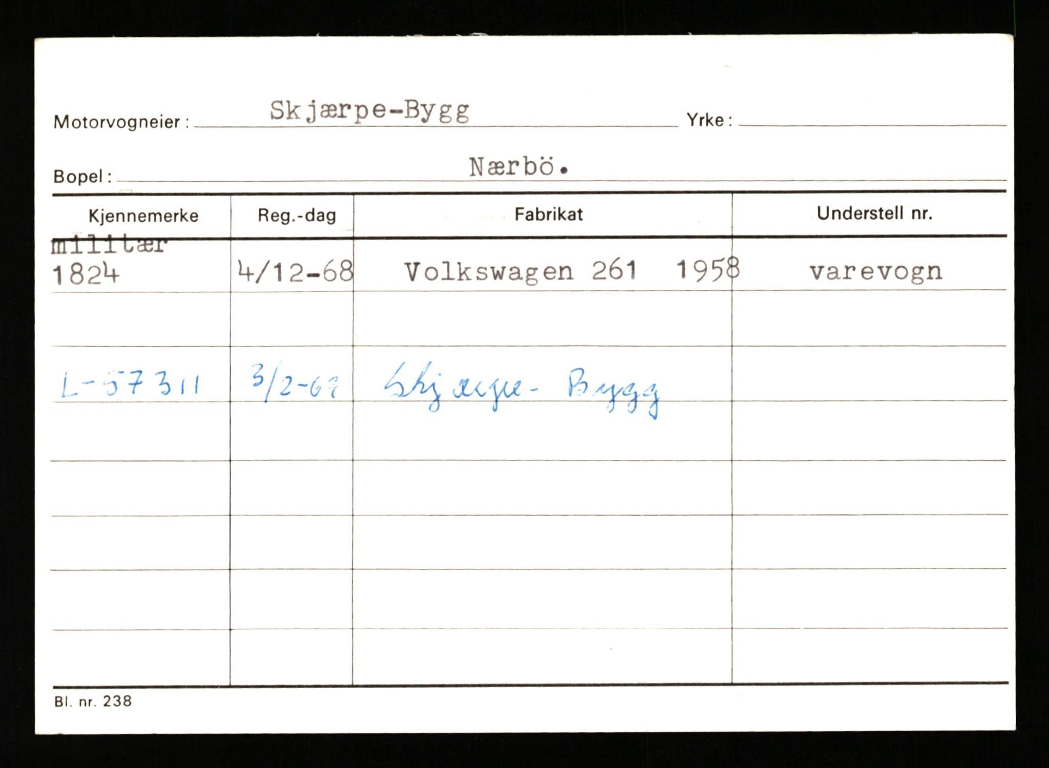 Stavanger trafikkstasjon, AV/SAST-A-101942/0/G/L0001: Registreringsnummer: 0 - 5782, 1930-1971, p. 1269