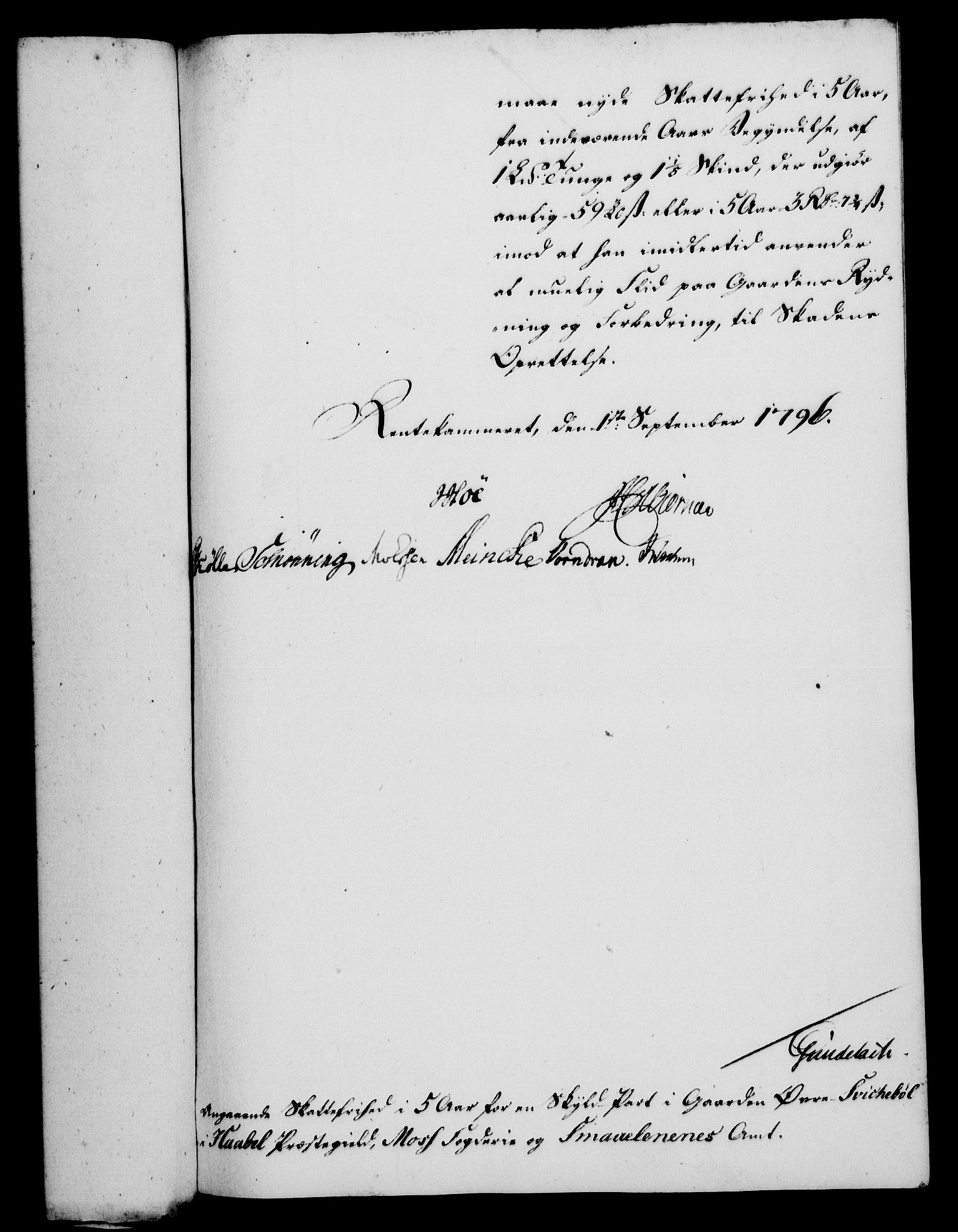 Rentekammeret, Kammerkanselliet, RA/EA-3111/G/Gf/Gfa/L0078: Norsk relasjons- og resolusjonsprotokoll (merket RK 52.78), 1796, p. 326