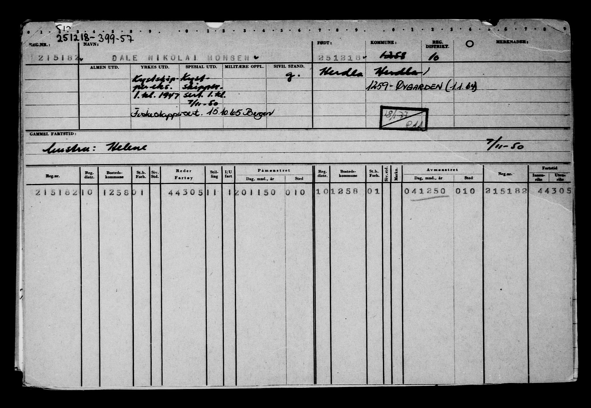 Direktoratet for sjømenn, AV/RA-S-3545/G/Gb/L0165: Hovedkort, 1918-1919, p. 114