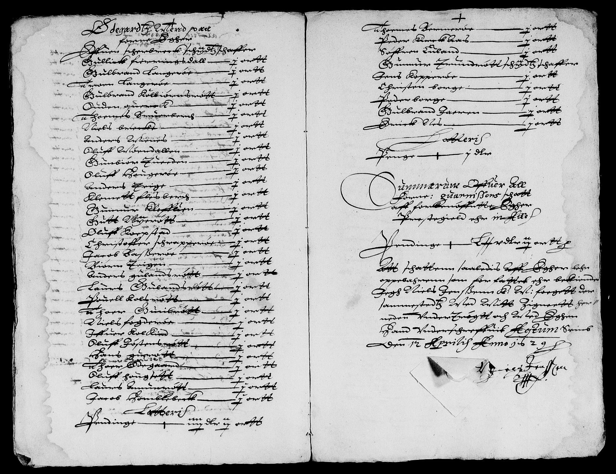 Rentekammeret inntil 1814, Reviderte regnskaper, Lensregnskaper, AV/RA-EA-5023/R/Rb/Rba/L0092: Akershus len, 1628-1629