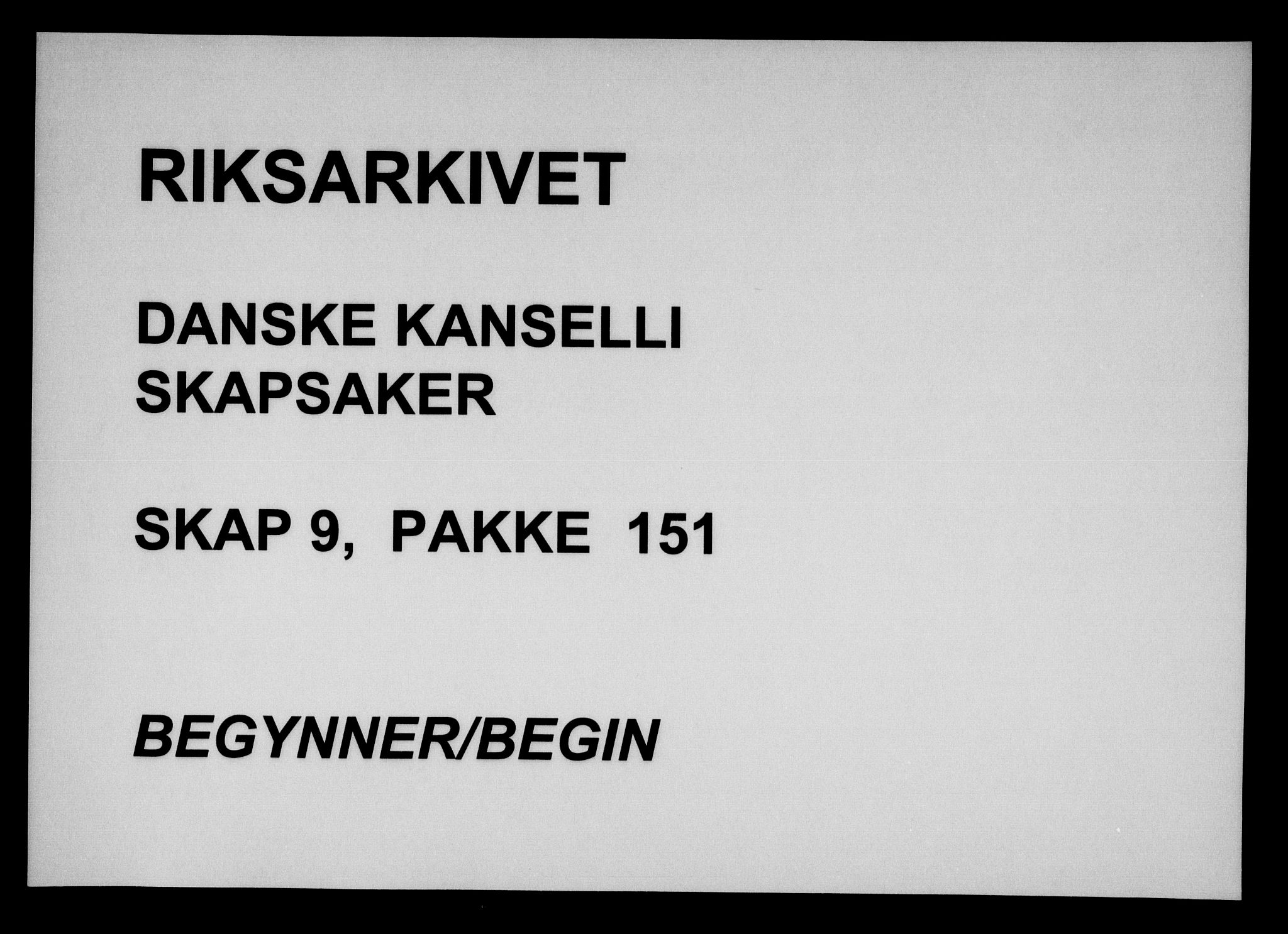 Danske Kanselli, Skapsaker, RA/EA-4061/F/L0028: Skap 9, pakke 149-155, 1666-1704, p. 83
