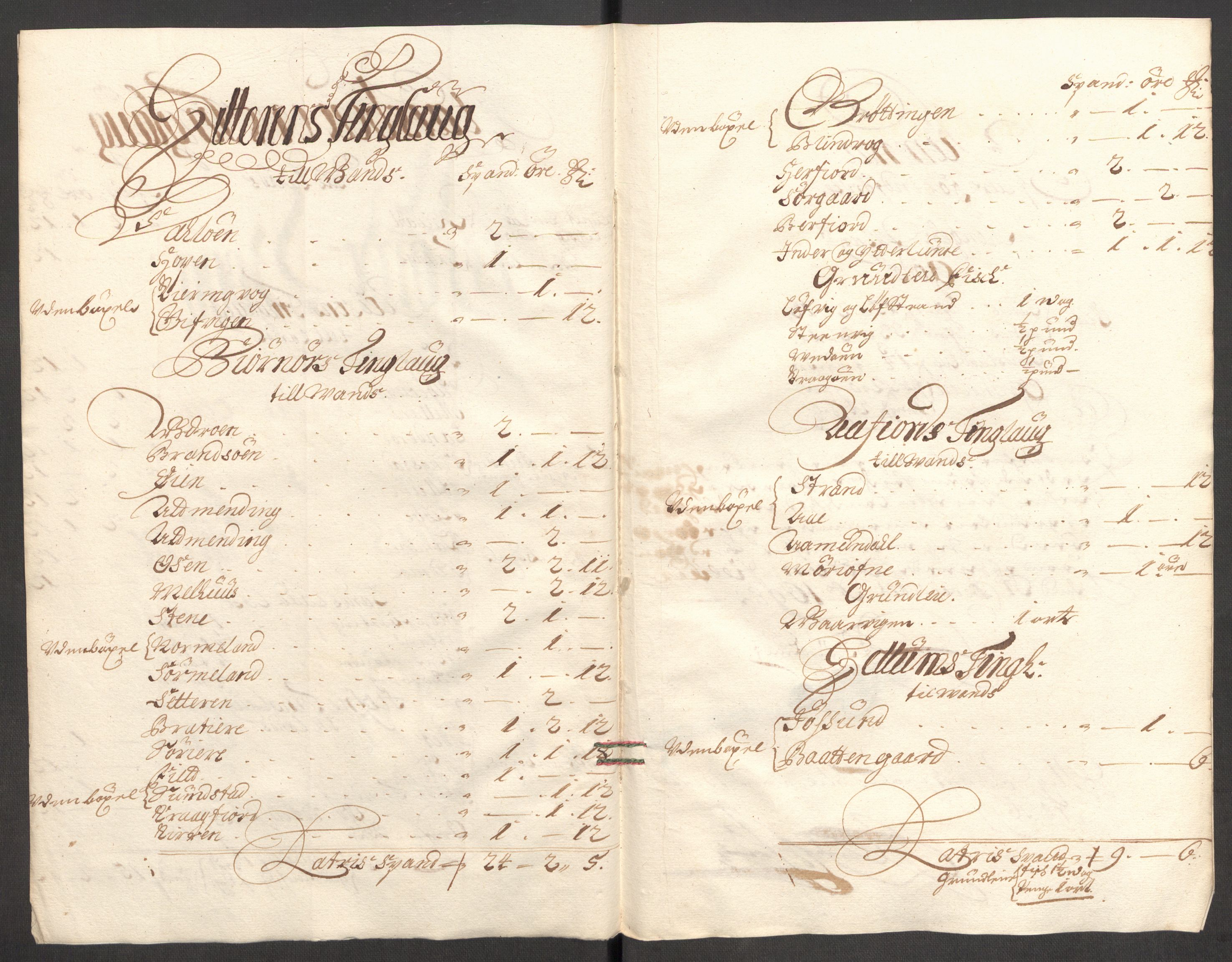 Rentekammeret inntil 1814, Reviderte regnskaper, Fogderegnskap, RA/EA-4092/R57/L3853: Fogderegnskap Fosen, 1698-1699, p. 18