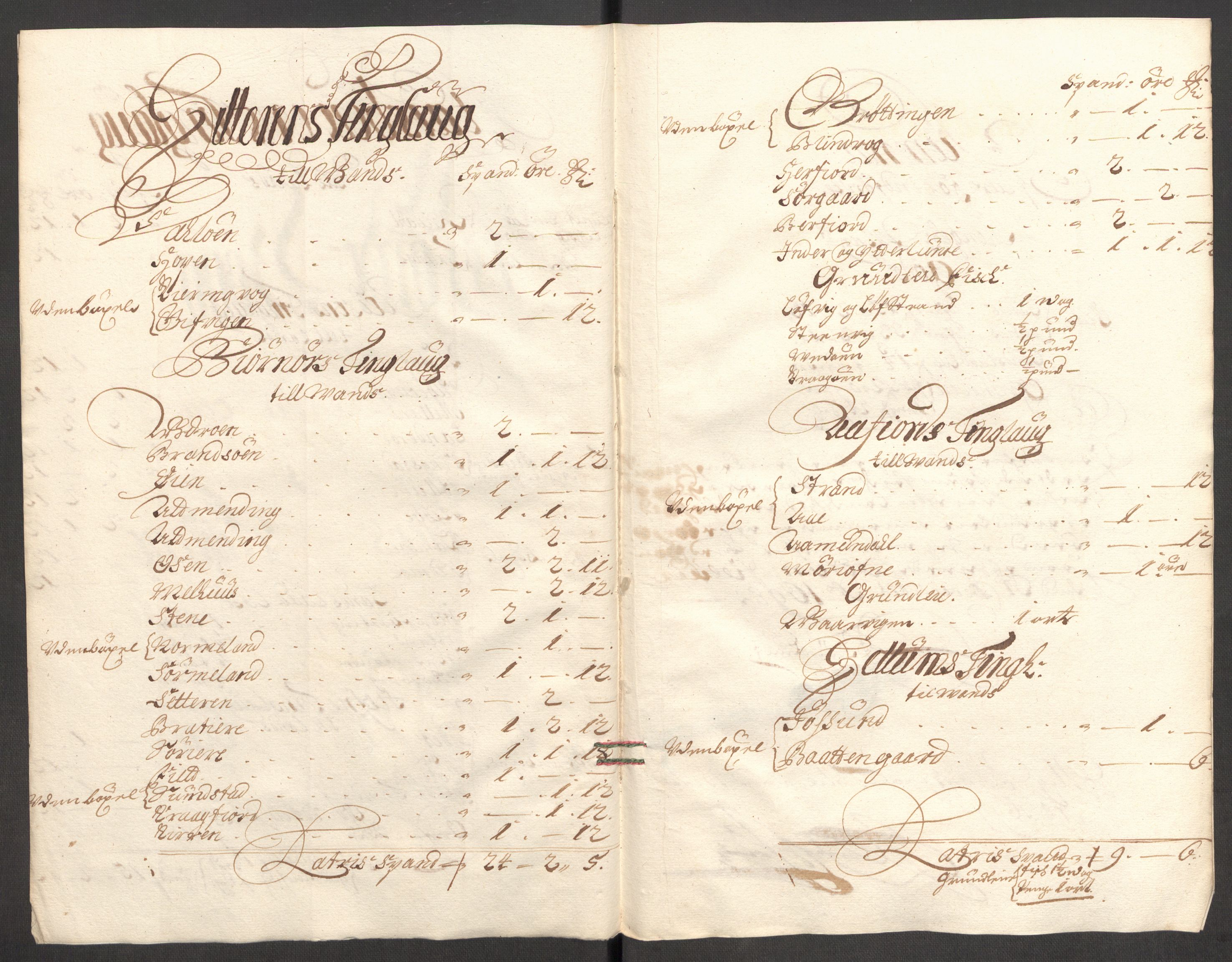 Rentekammeret inntil 1814, Reviderte regnskaper, Fogderegnskap, AV/RA-EA-4092/R57/L3853: Fogderegnskap Fosen, 1698-1699, p. 18