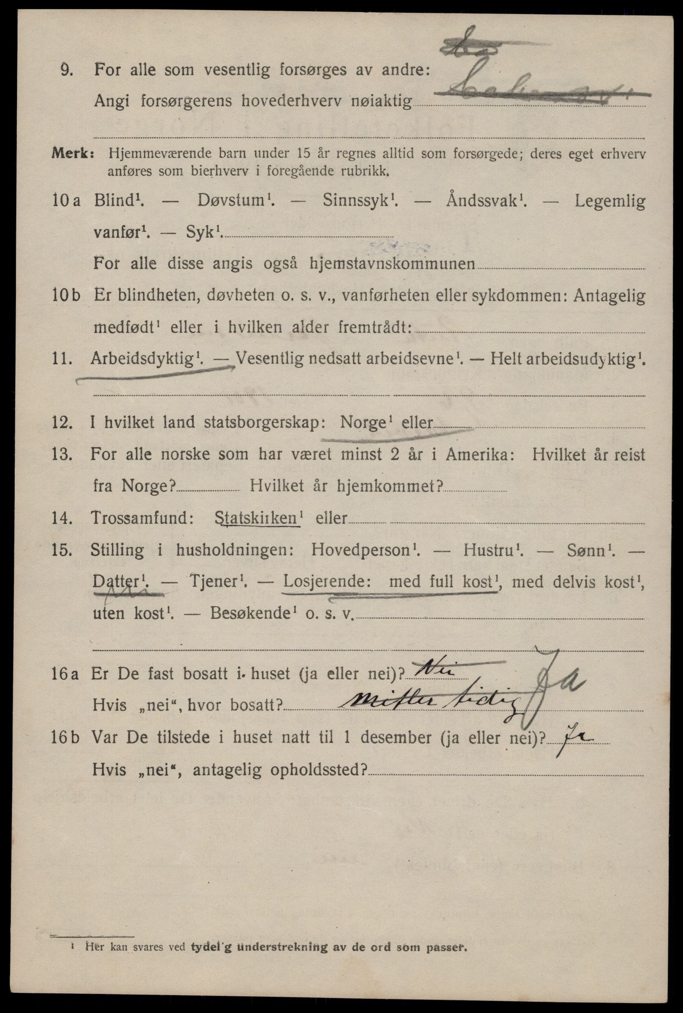 SAT, 1920 census for Trondheim, 1920, p. 133483