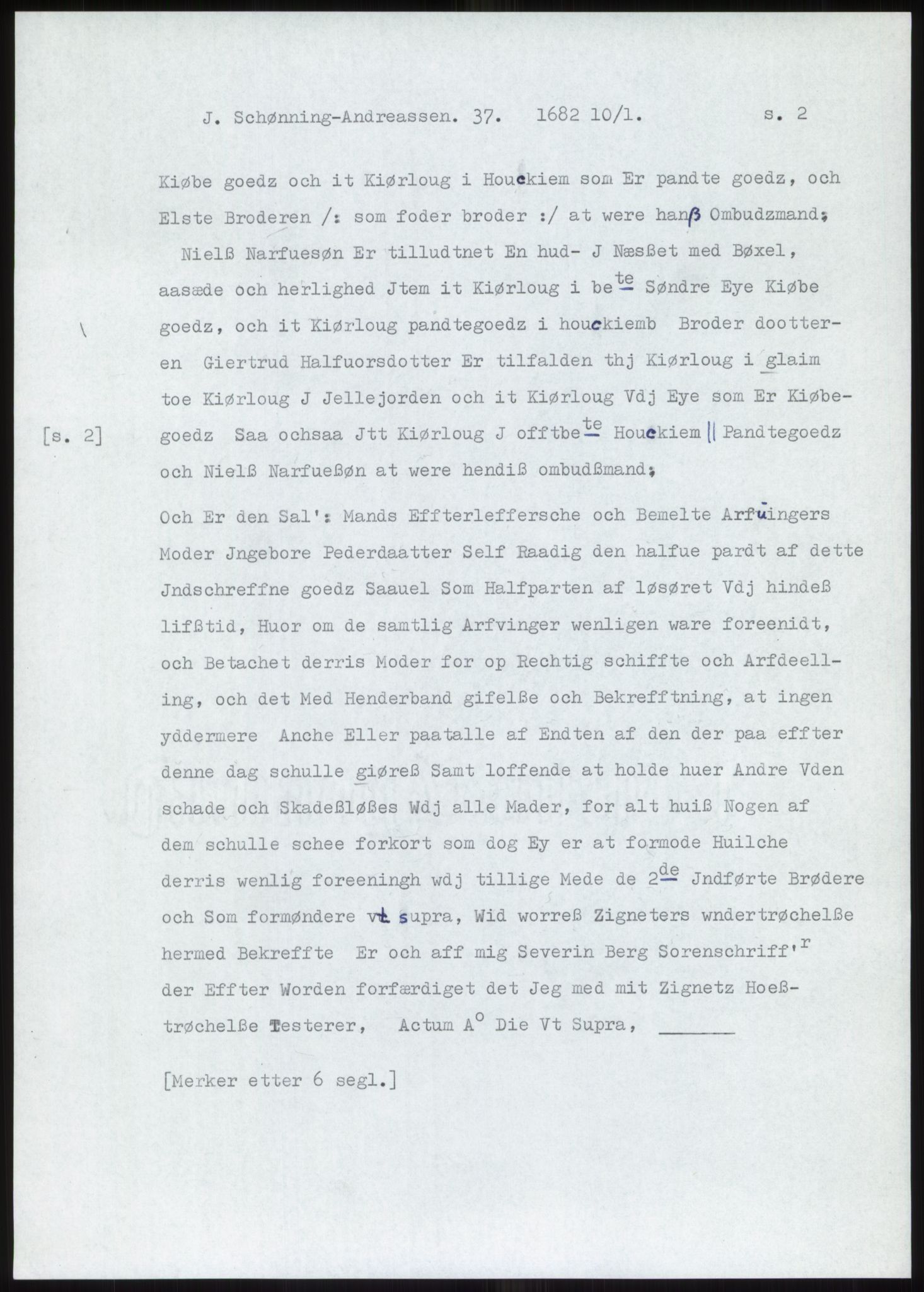 Samlinger til kildeutgivelse, Diplomavskriftsamlingen, AV/RA-EA-4053/H/Ha, p. 186