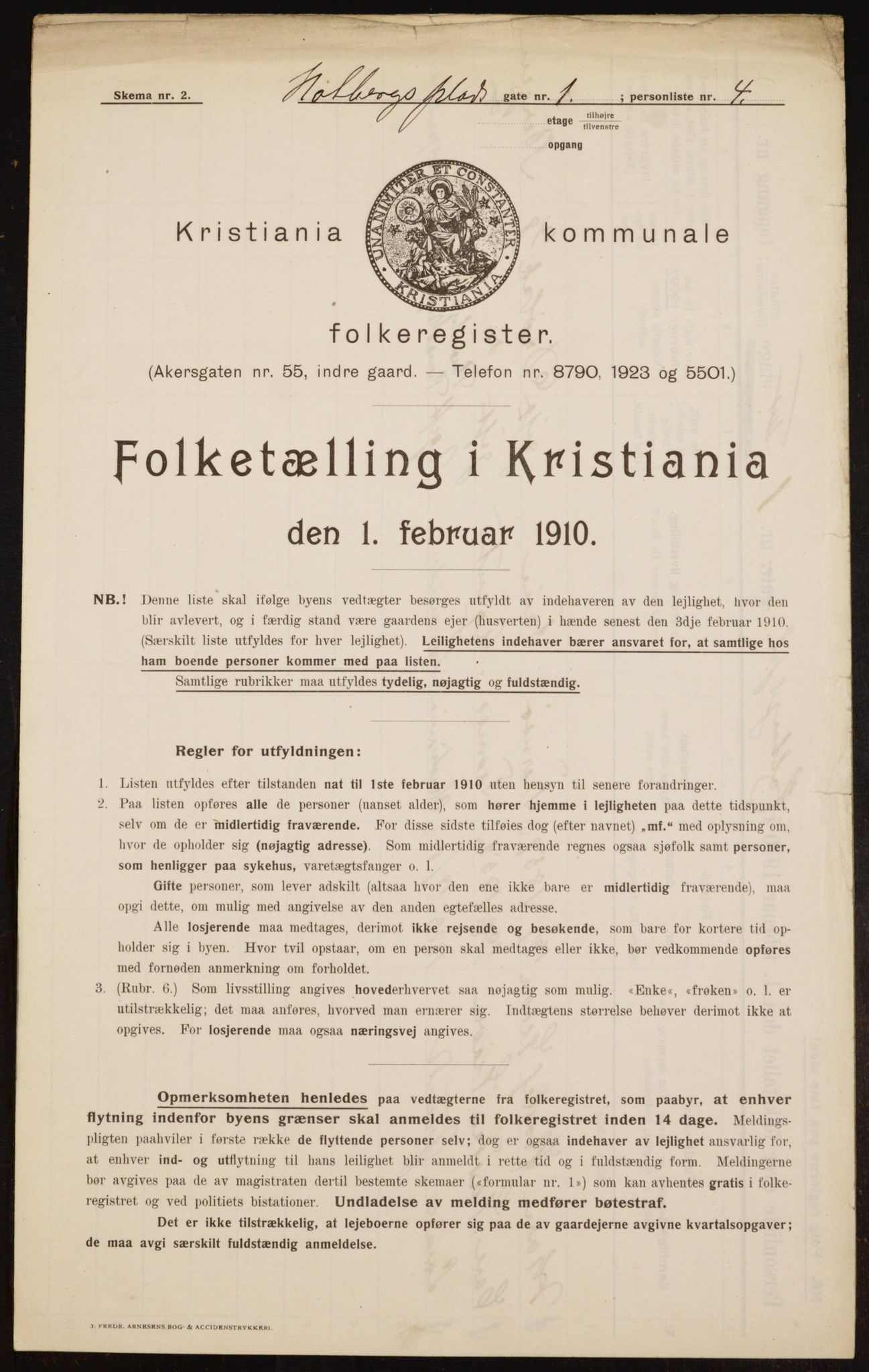 OBA, Municipal Census 1910 for Kristiania, 1910, p. 39773