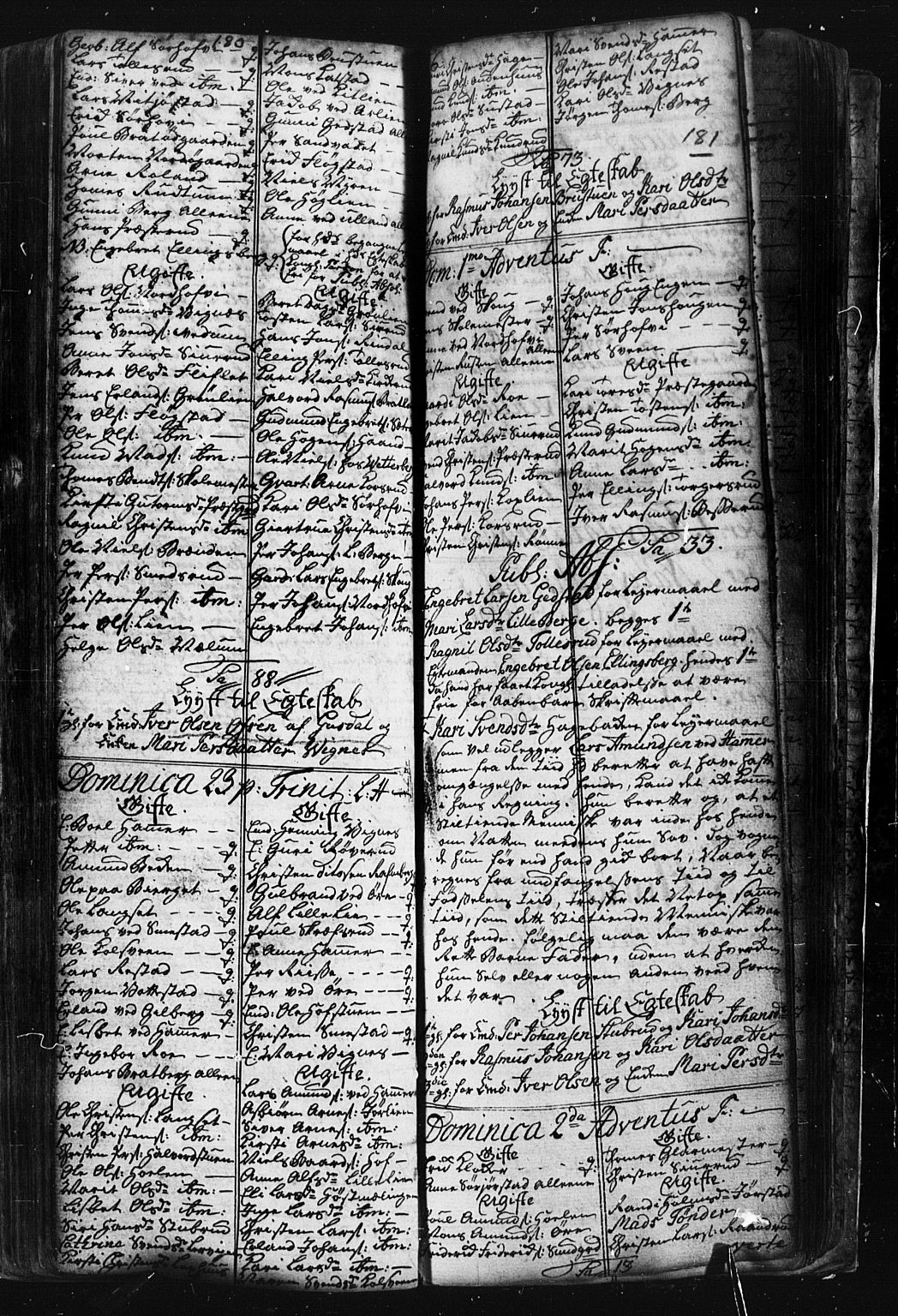 Fåberg prestekontor, SAH/PREST-086/H/Ha/Hab/L0001: Parish register (copy) no. 1, 1727-1767, p. 180-181