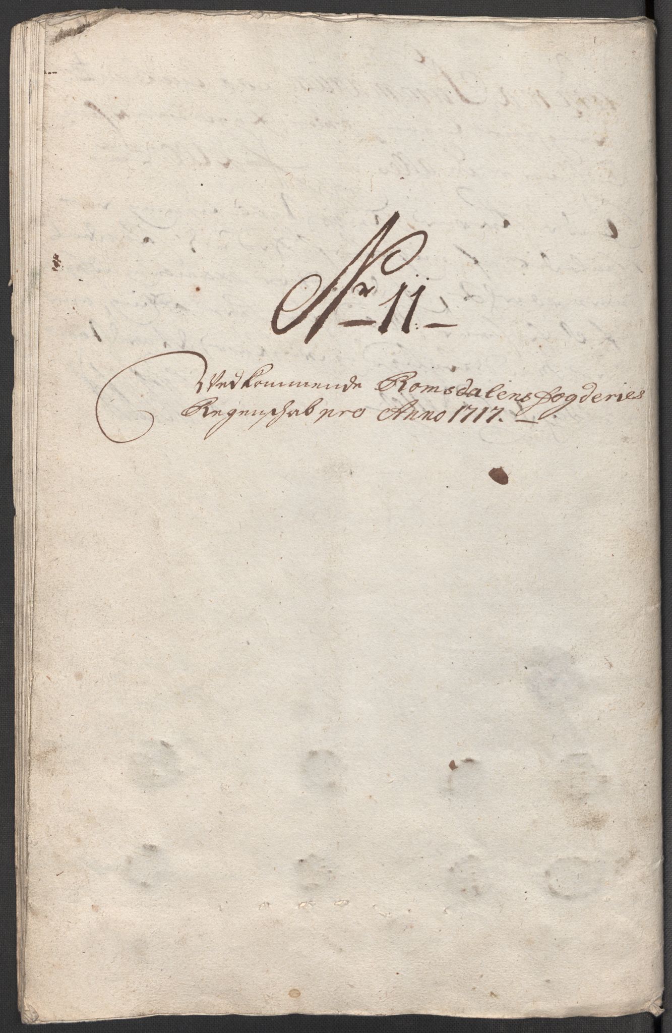 Rentekammeret inntil 1814, Reviderte regnskaper, Fogderegnskap, RA/EA-4092/R55/L3664: Fogderegnskap Romsdal, 1717, p. 124