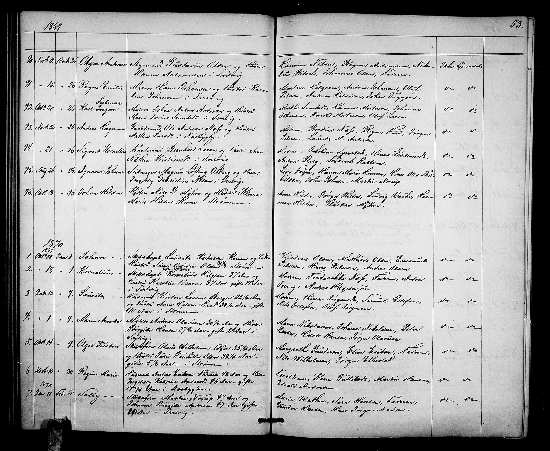 Strømm kirkebøker, SAKO/A-322/G/Ga/L0001: Parish register (copy) no. I 1, 1861-1885, p. 53