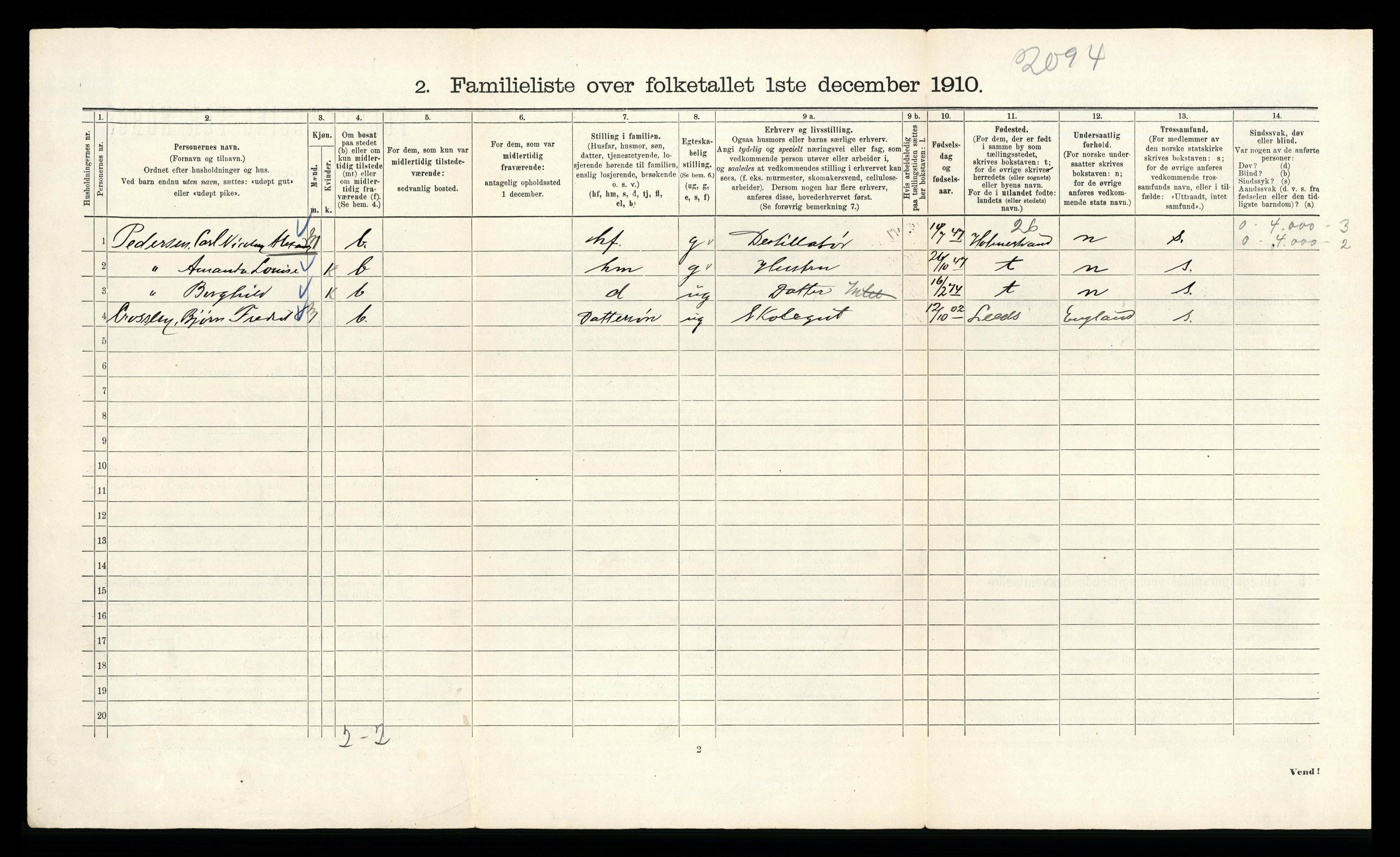 RA, 1910 census for Kristiania, 1910, p. 80148