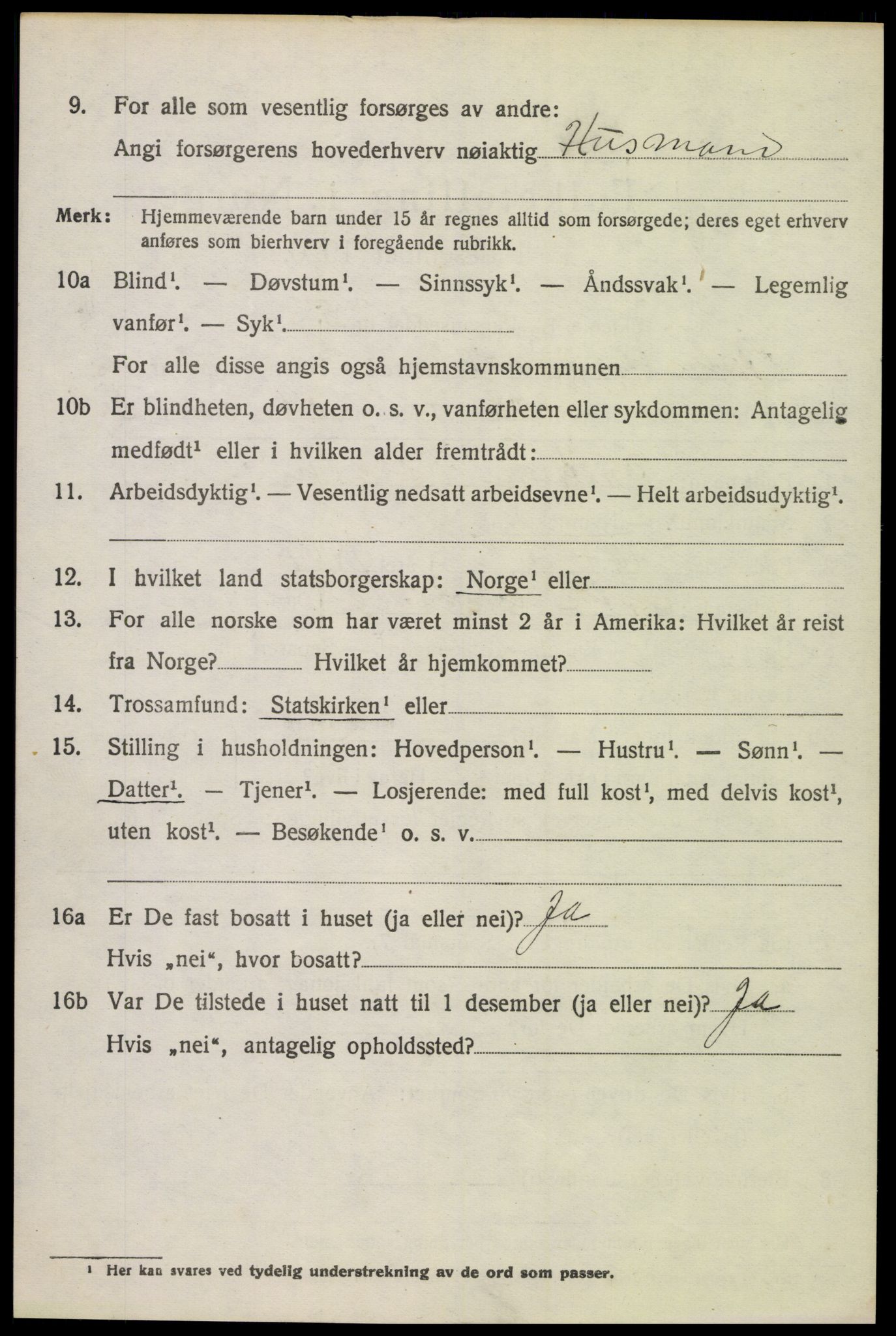 SAH, 1920 census for Østre Gausdal, 1920, p. 1895