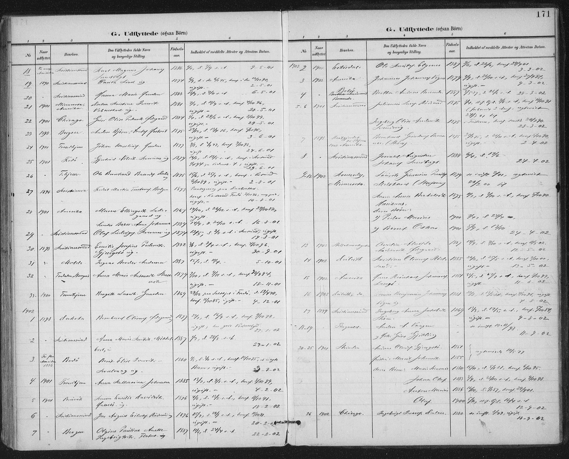 Ministerialprotokoller, klokkerbøker og fødselsregistre - Møre og Romsdal, AV/SAT-A-1454/569/L0820: Parish register (official) no. 569A06, 1900-1911, p. 171