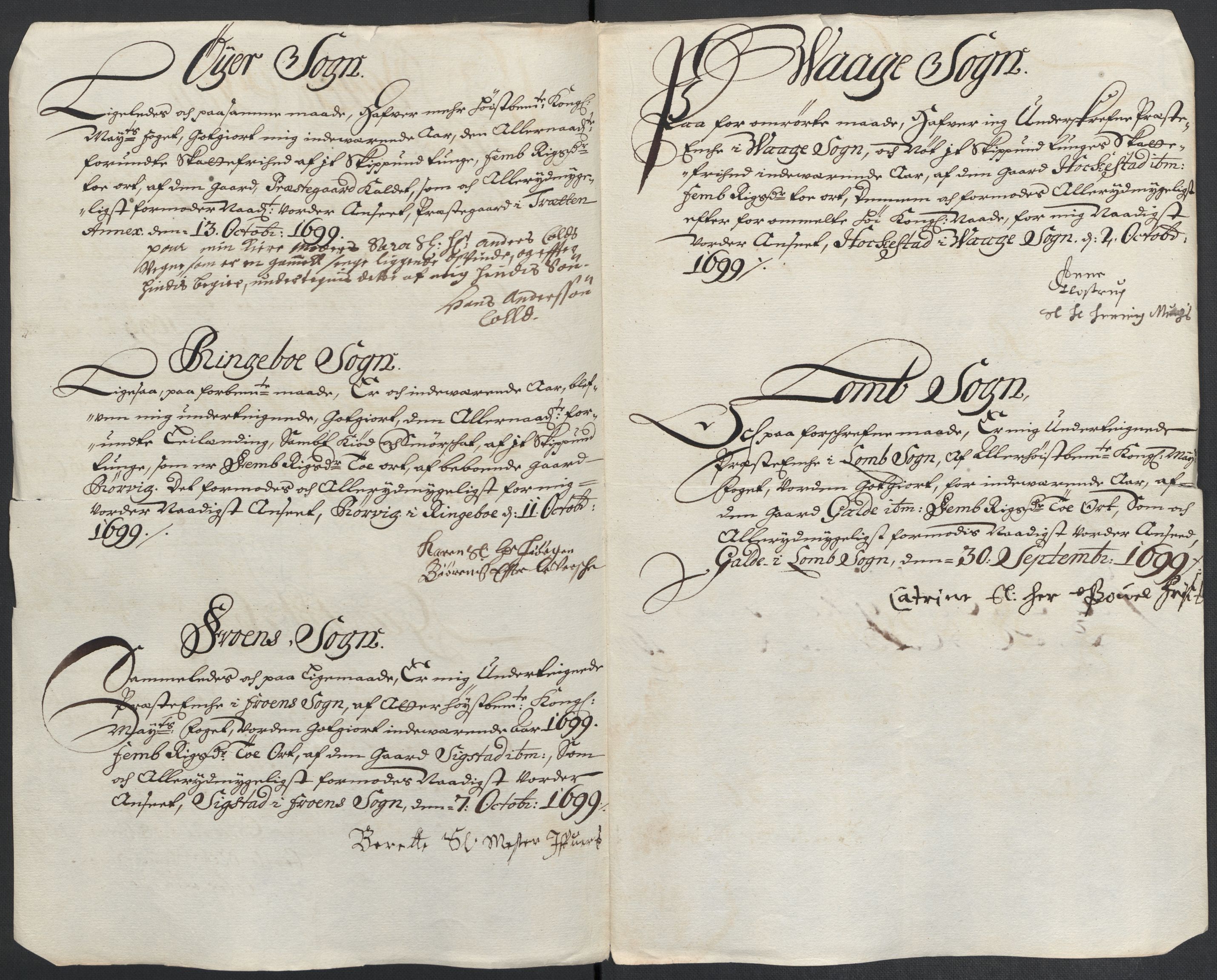 Rentekammeret inntil 1814, Reviderte regnskaper, Fogderegnskap, RA/EA-4092/R17/L1172: Fogderegnskap Gudbrandsdal, 1699, p. 188