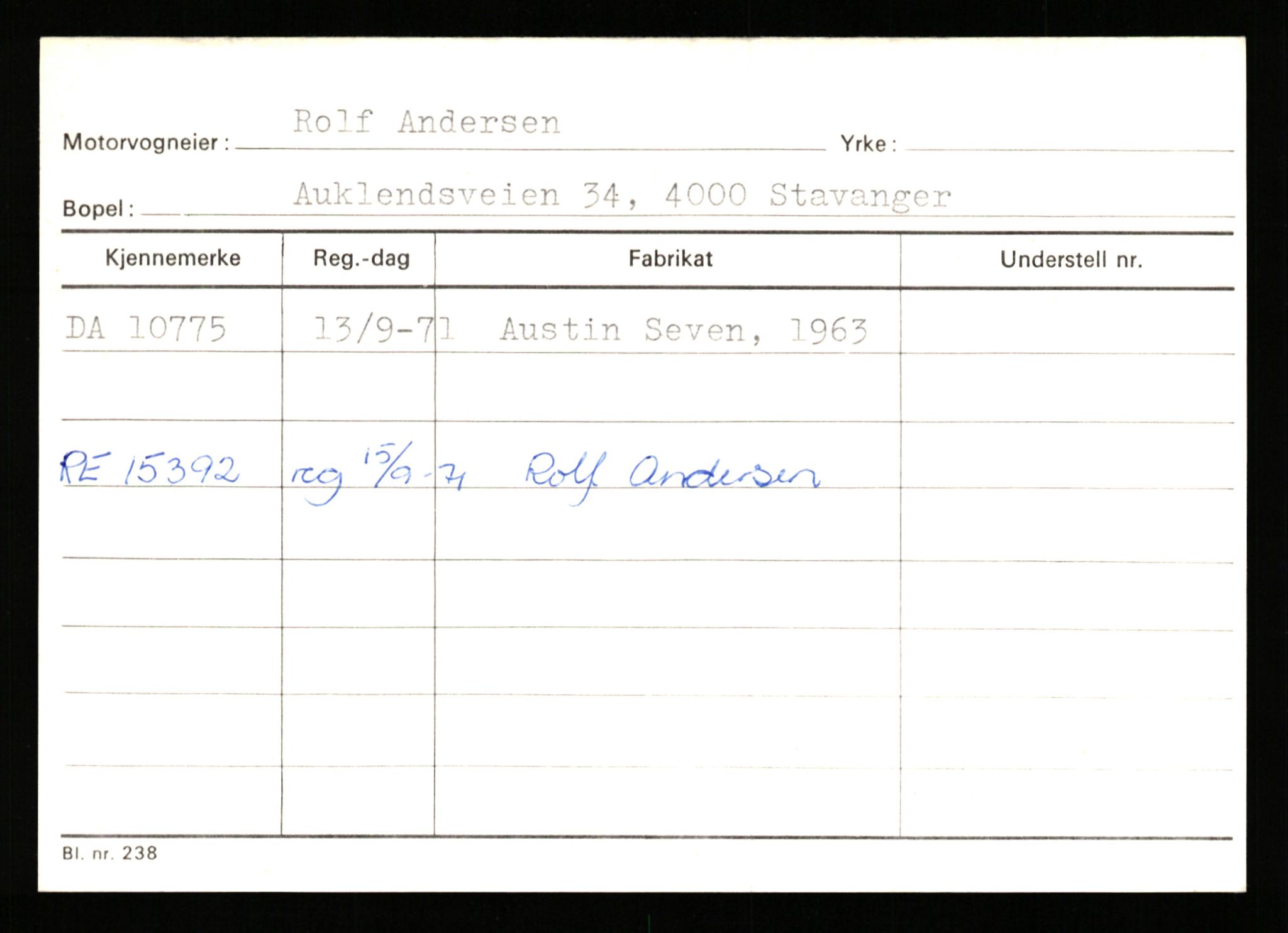 Stavanger trafikkstasjon, SAST/A-101942/0/G/L0003: Registreringsnummer: 10466 - 15496, 1930-1971, p. 287