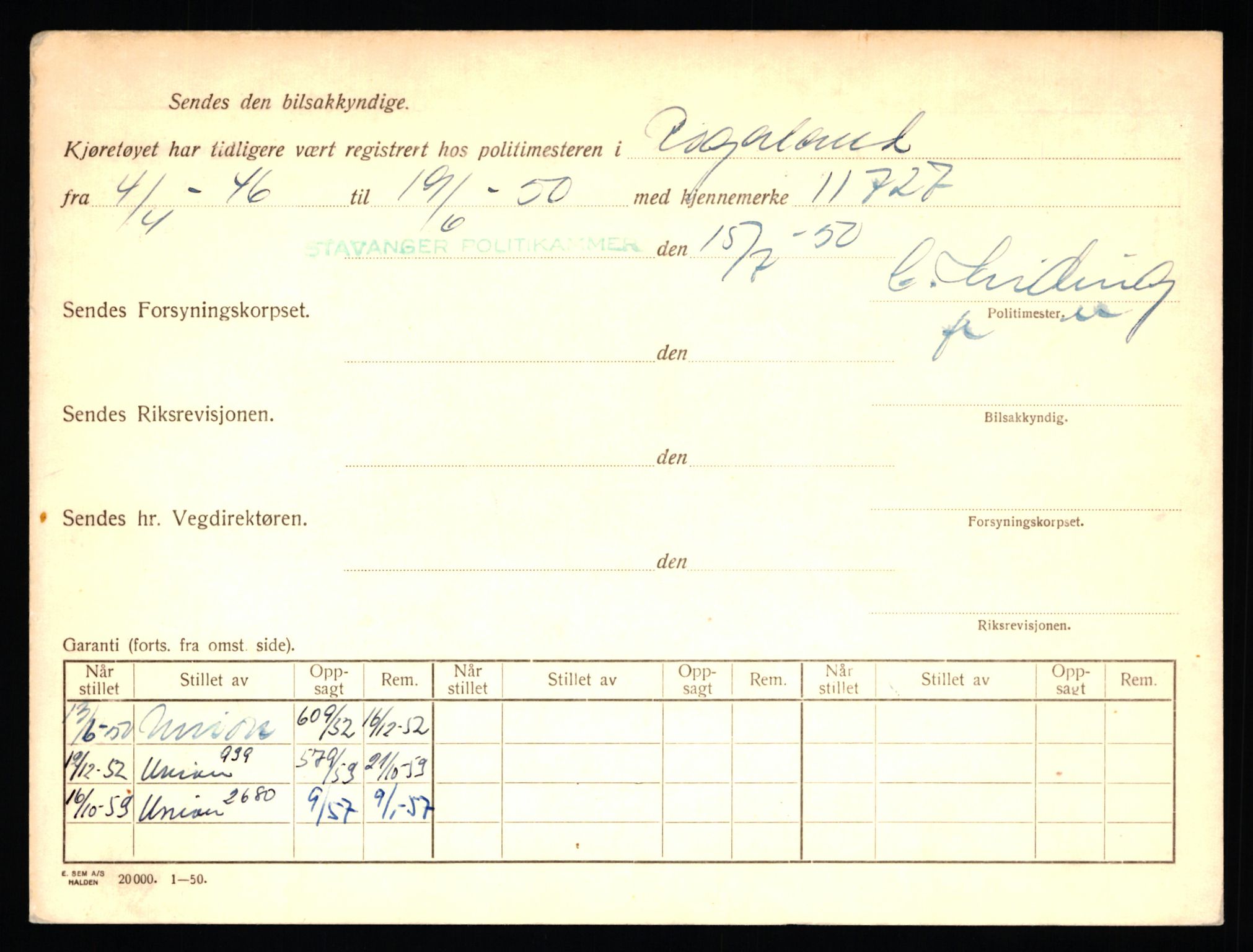 Stavanger trafikkstasjon, AV/SAST-A-101942/0/F/L0006: L-1700 - L-2149, 1930-1971, p. 1520