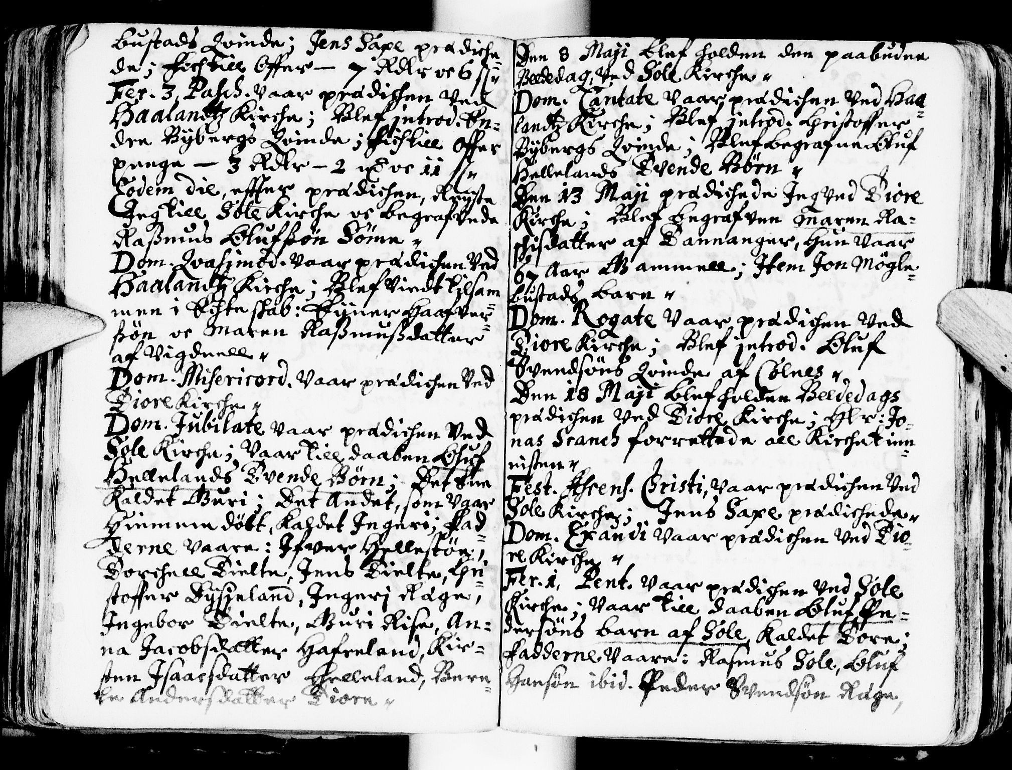 Håland sokneprestkontor, AV/SAST-A-101802/001/30BA/L0001: Parish register (official) no. A 1, 1671-1722