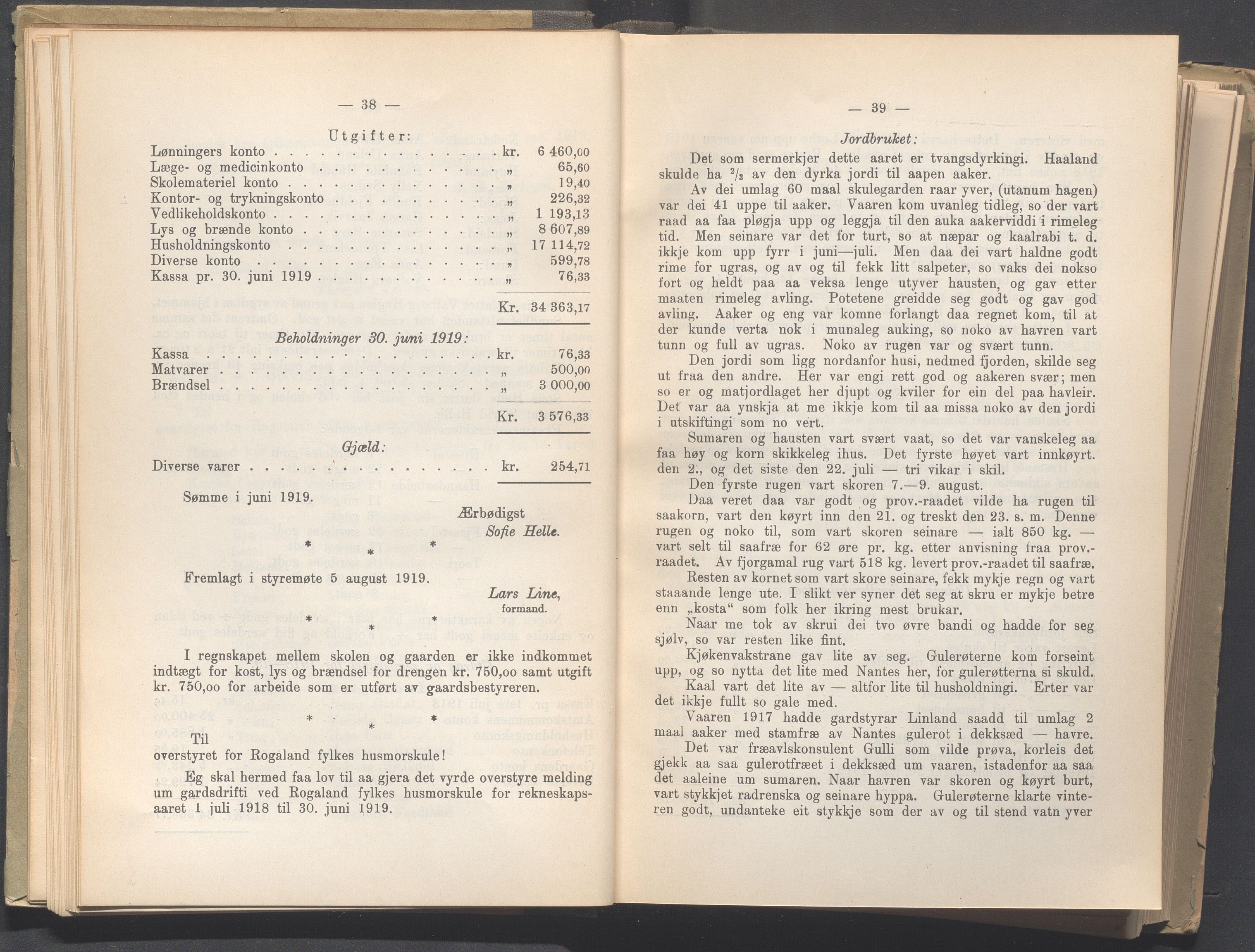 Rogaland fylkeskommune - Fylkesrådmannen , IKAR/A-900/A, 1920, p. 29