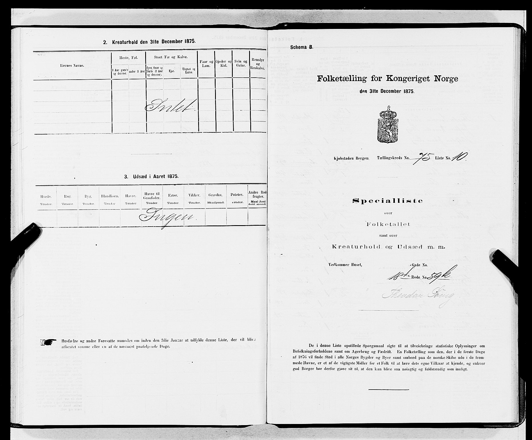 SAB, 1875 census for 1301 Bergen, 1875, p. 4028