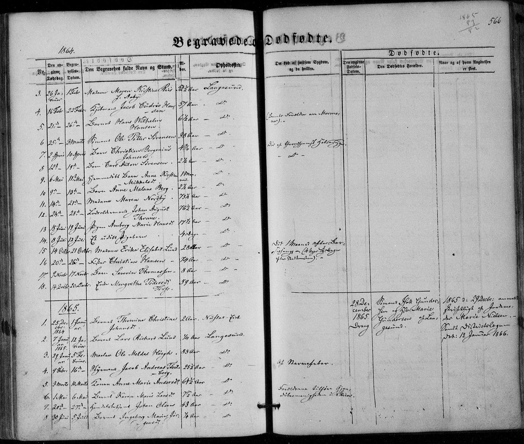 Bamble kirkebøker, SAKO/A-253/F/Fa/L0005: Parish register (official) no. I 5, 1854-1869, p. 566