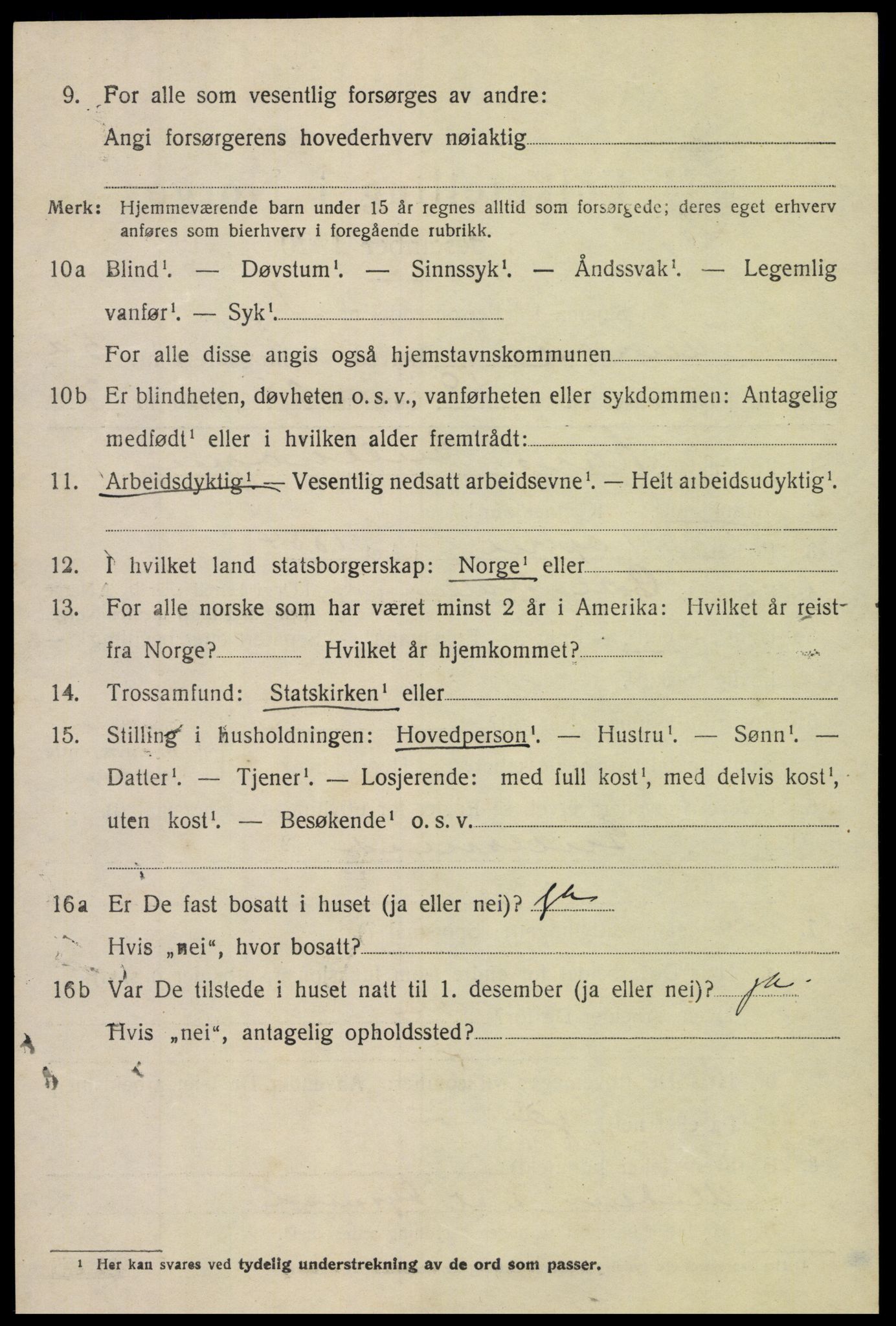 SAH, 1920 census for Nord-Aurdal, 1920, p. 4963