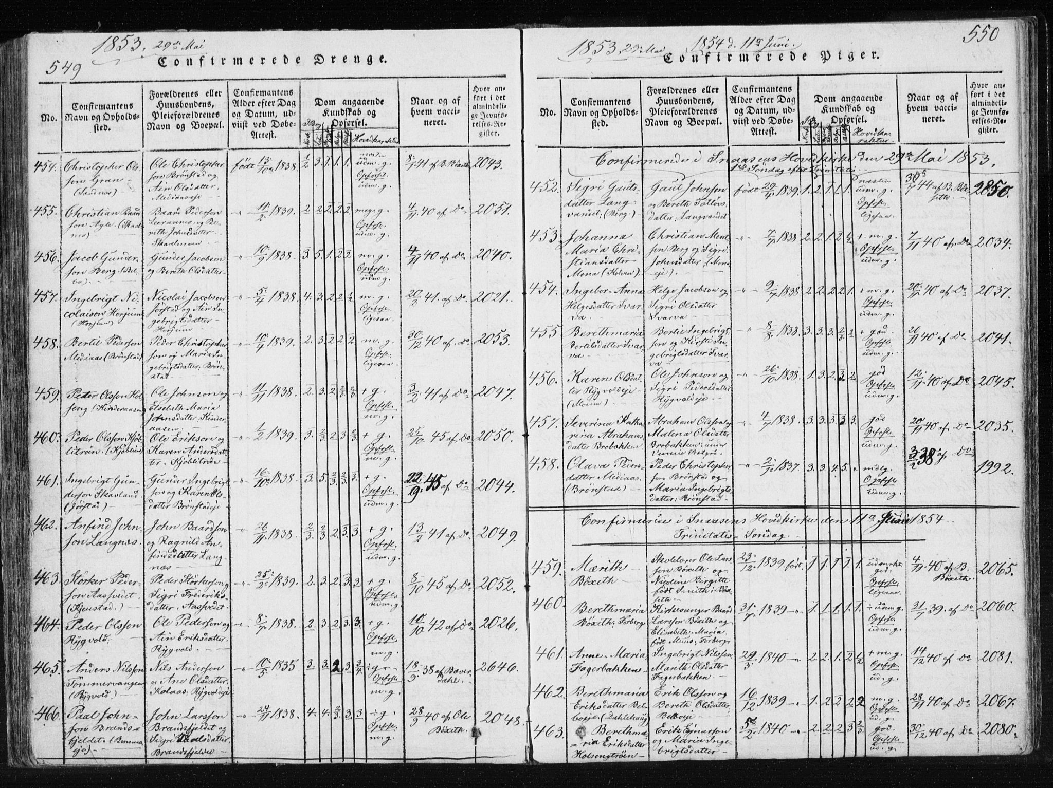 Ministerialprotokoller, klokkerbøker og fødselsregistre - Nord-Trøndelag, AV/SAT-A-1458/749/L0469: Parish register (official) no. 749A03, 1817-1857, p. 549-550