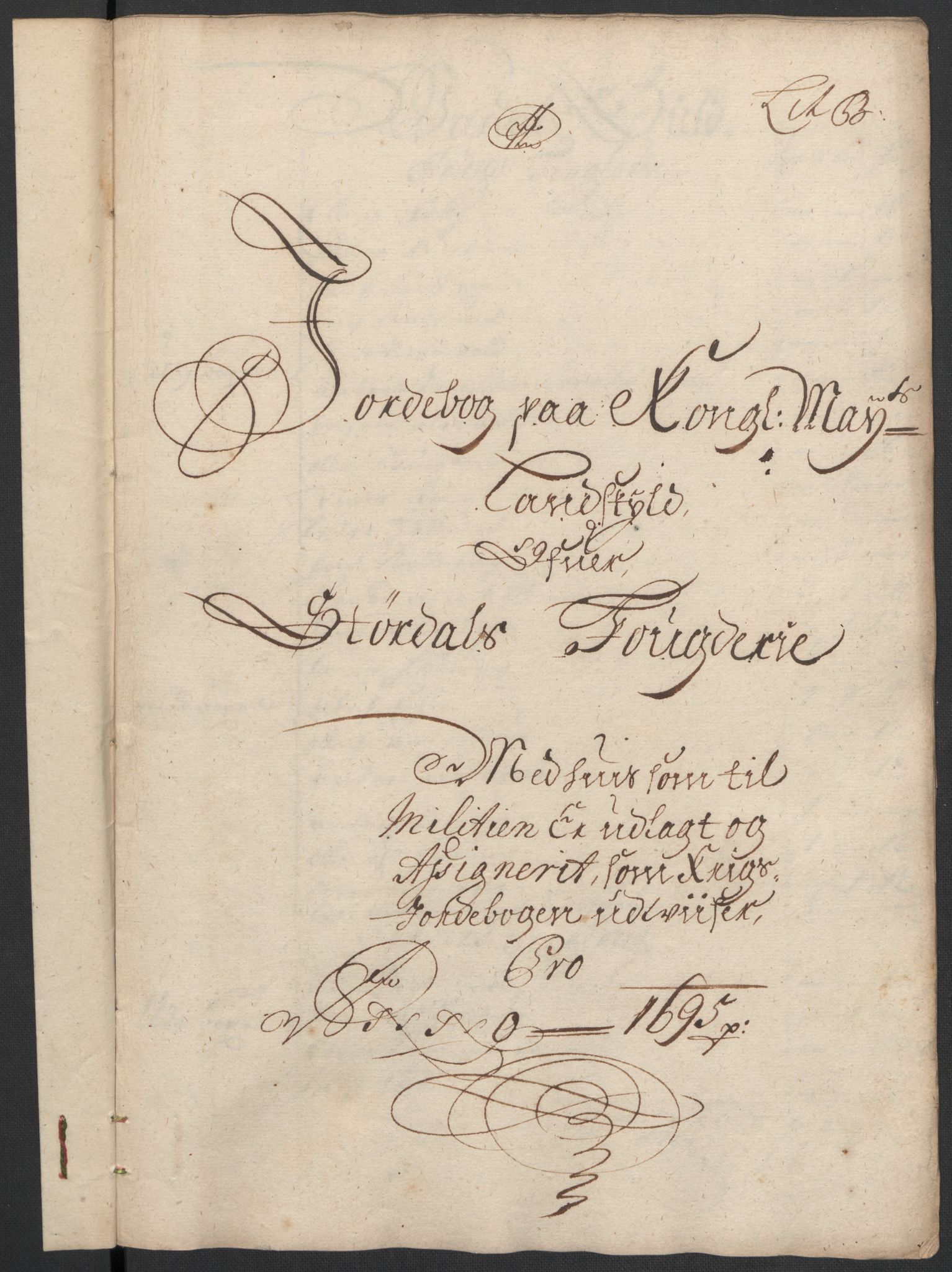 Rentekammeret inntil 1814, Reviderte regnskaper, Fogderegnskap, RA/EA-4092/R62/L4187: Fogderegnskap Stjørdal og Verdal, 1695, p. 48