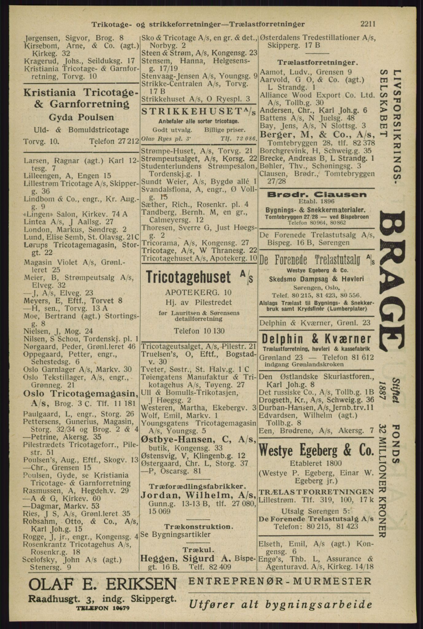 Kristiania/Oslo adressebok, PUBL/-, 1929, p. 2211