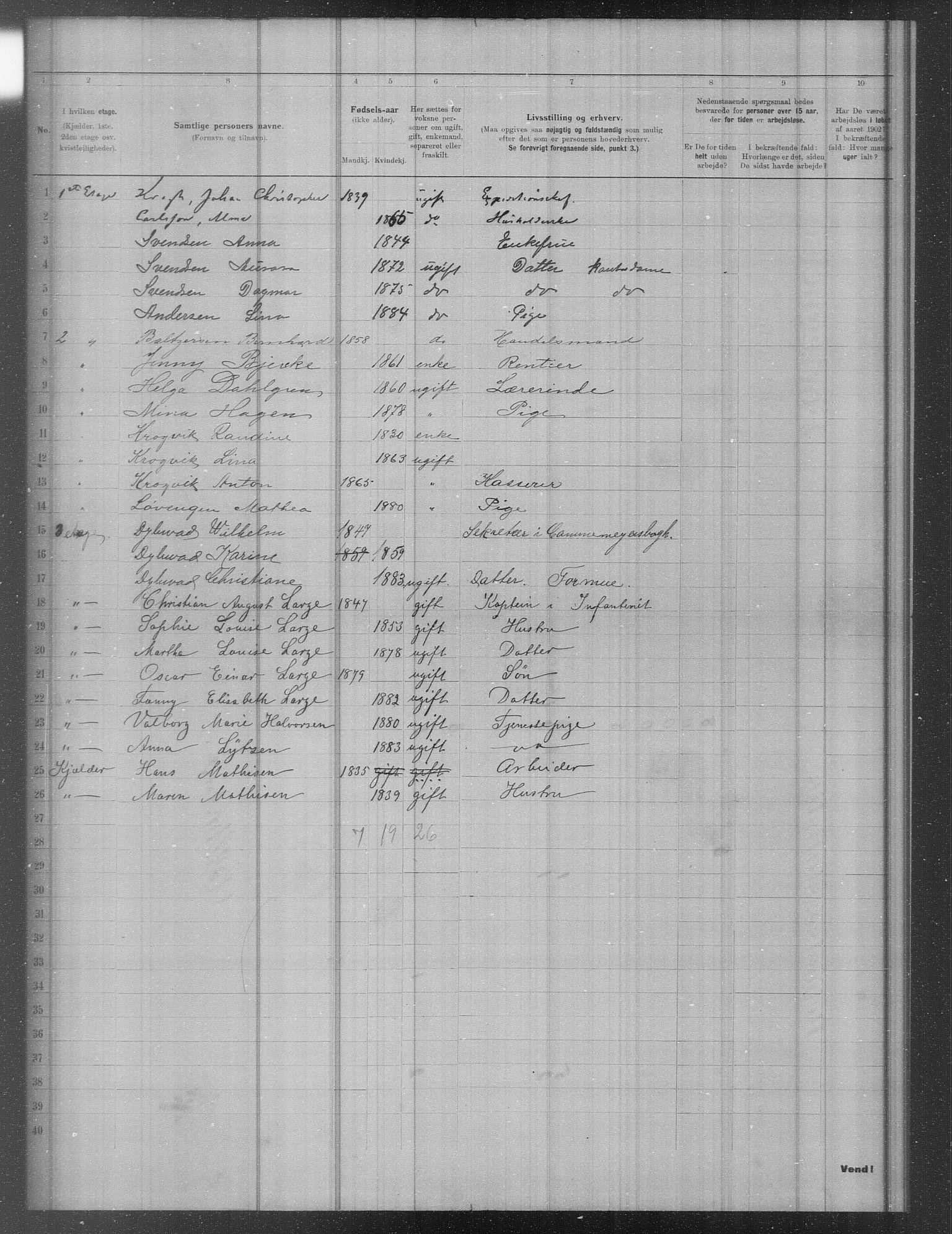 OBA, Municipal Census 1902 for Kristiania, 1902, p. 10781